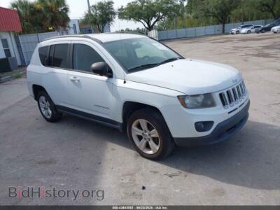 2014 Jeep COMPASS SPORT, white — VIN 1C4NJCBB6ED511103, IAAI