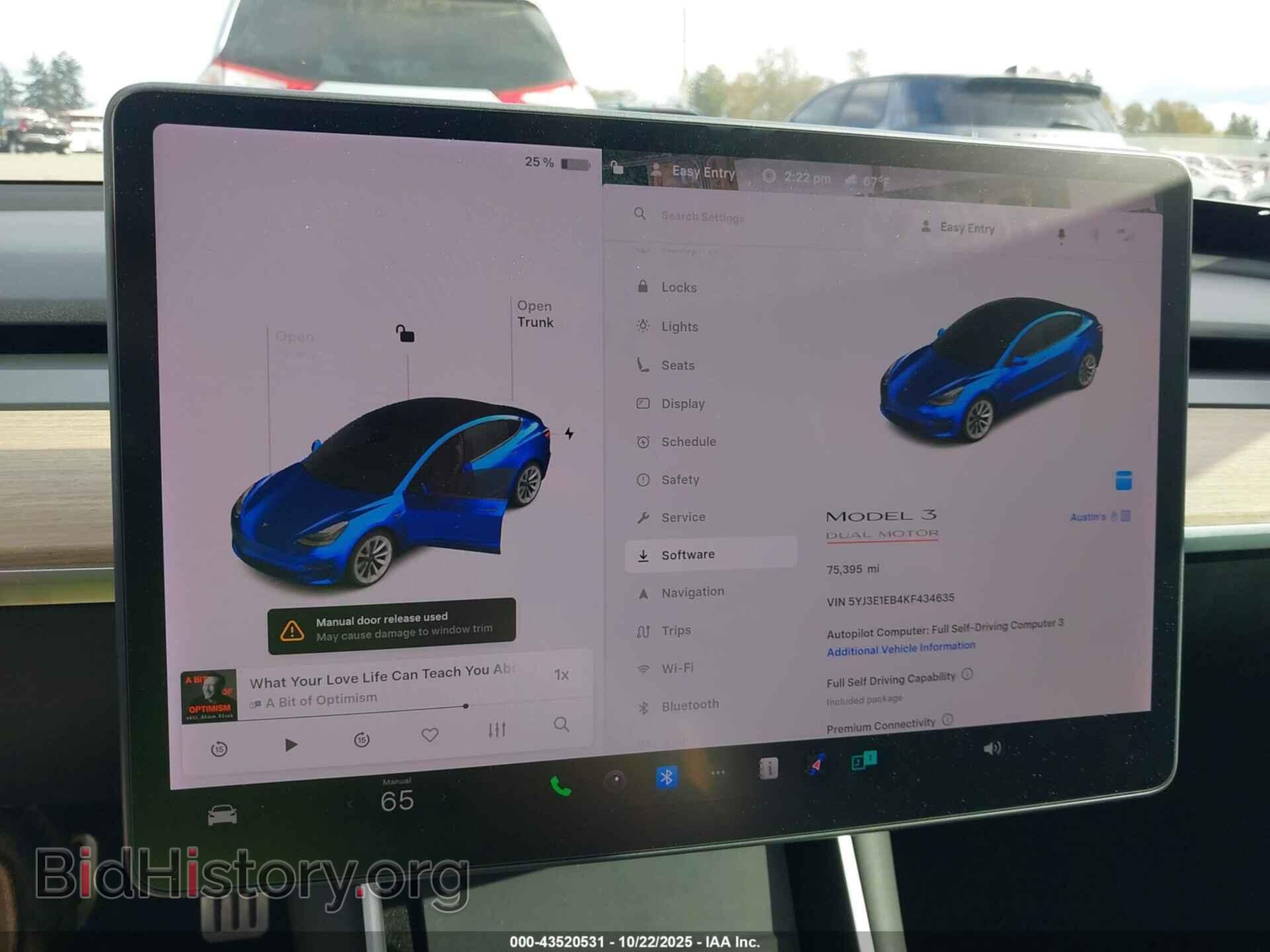 2019 TESLA MODEL 3 - VIN: 5YJ3E1EB4KF434635 - Фото 7