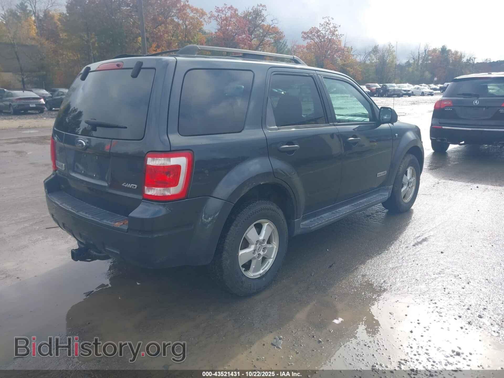 2008 FORD ESCAPE - VIN: 1FMCU93108KB76357 - Фото 4