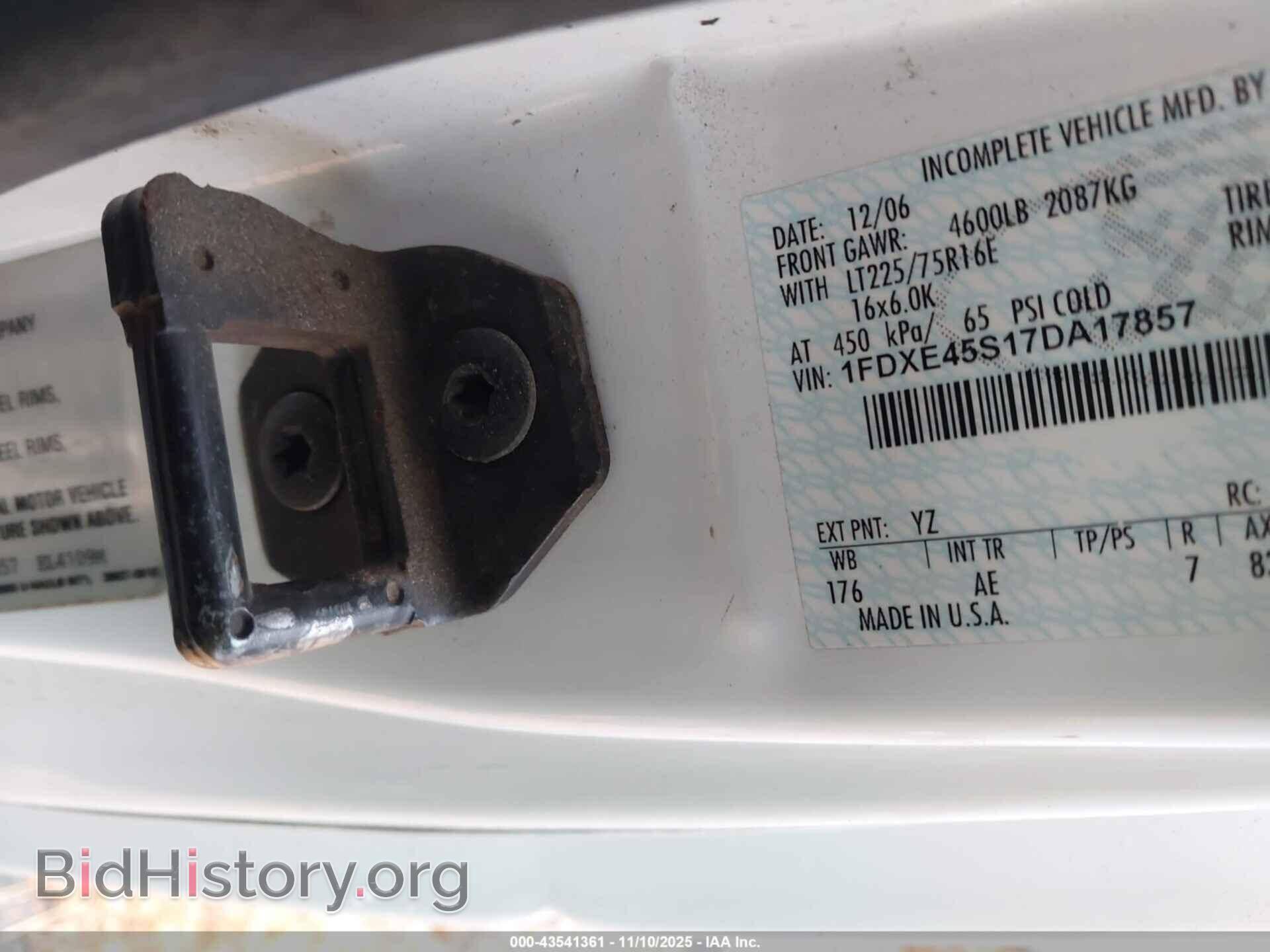 2007 FORD E-450 CUTAWAY - VIN: 1FDXE45S17DA17857 - Фото 8