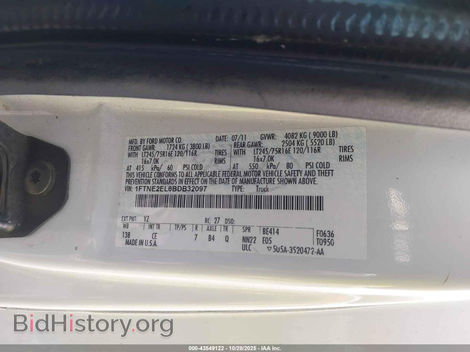 2011 FORD E-250 - VIN: 1FTNE2EL6BDB32097 - Photo 9