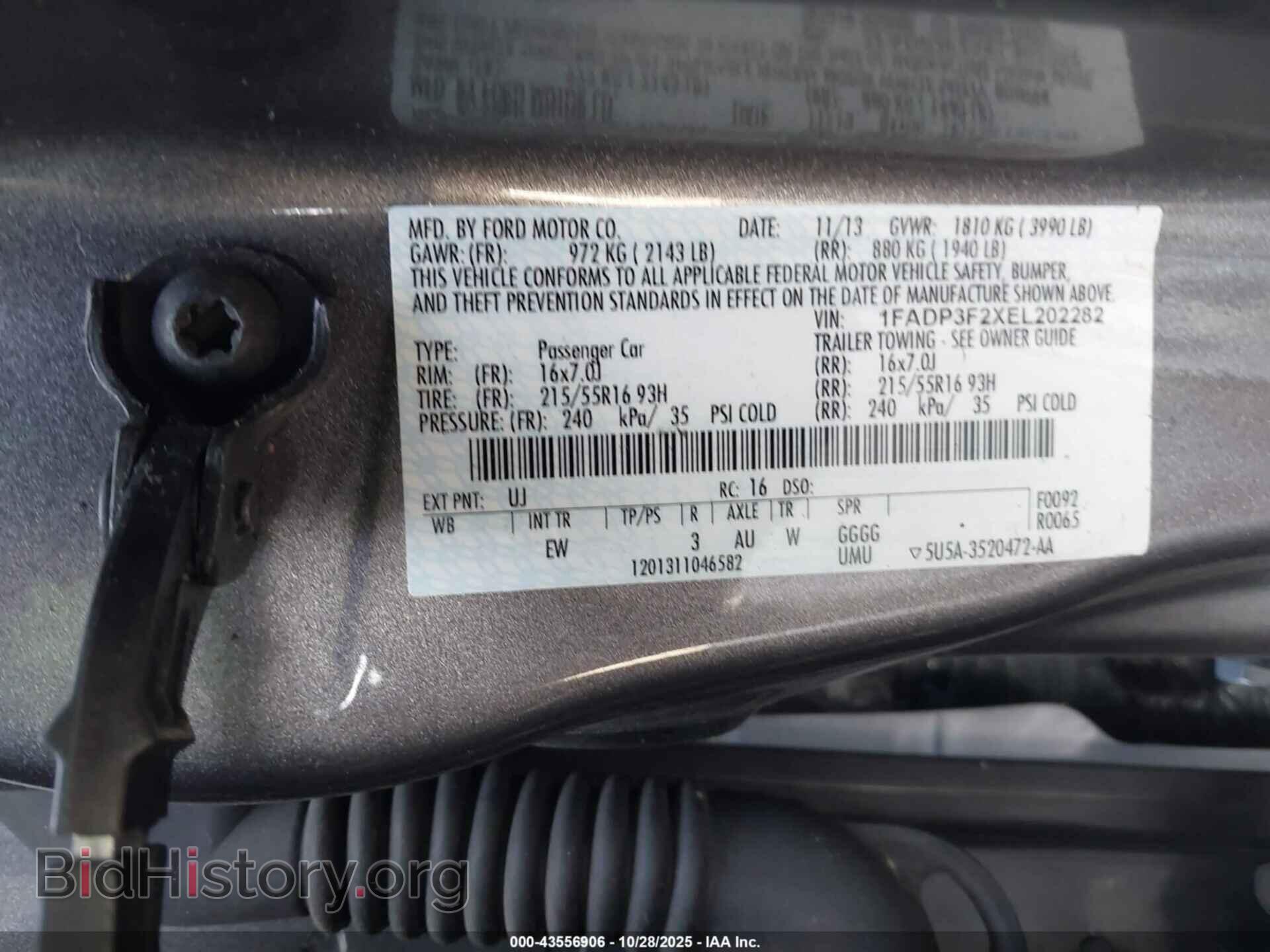 2014 FORD FOCUS - VIN: 1FADP3F2XEL202282 - Photo 9