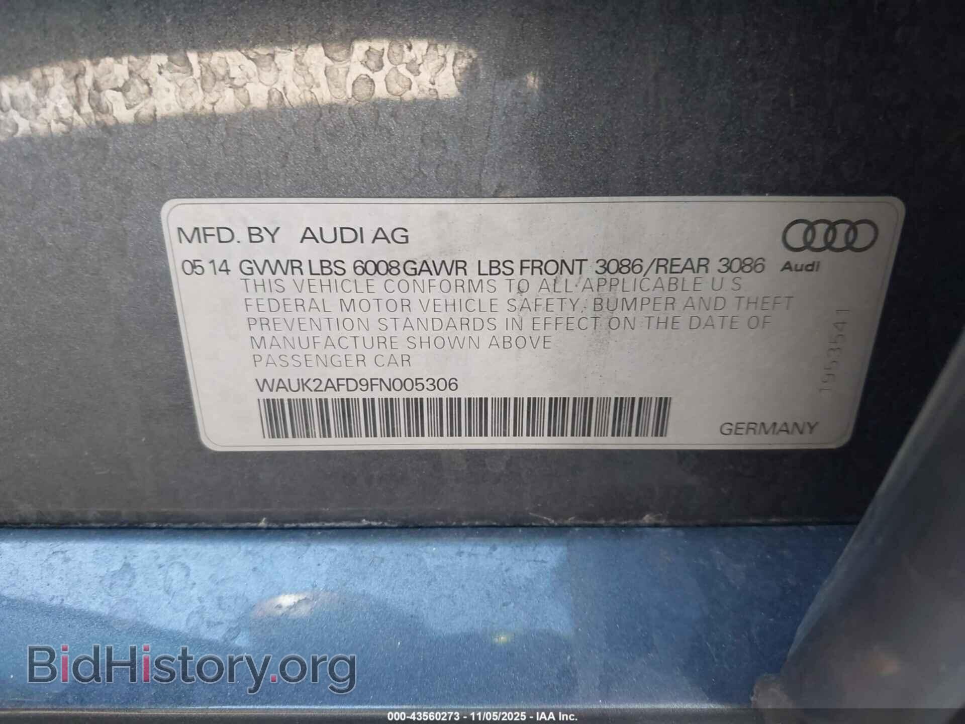 2015 AUDI S8 - VIN: WAUK2AFD9FN005306 - Photo 9