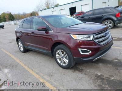 2018 Ford EDGE SEL, бордовый — VIN 2FMPK4J98JBB50723, IAAI