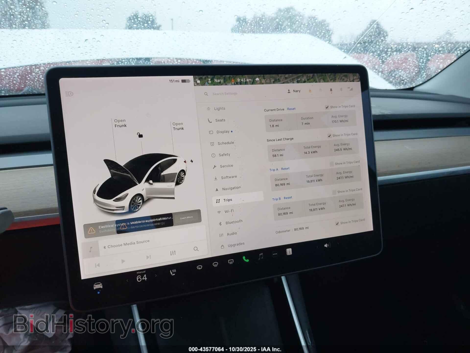 2019 TESLA MODEL 3 - VIN: 5YJ3E1EA0KF327038 - Photo 7