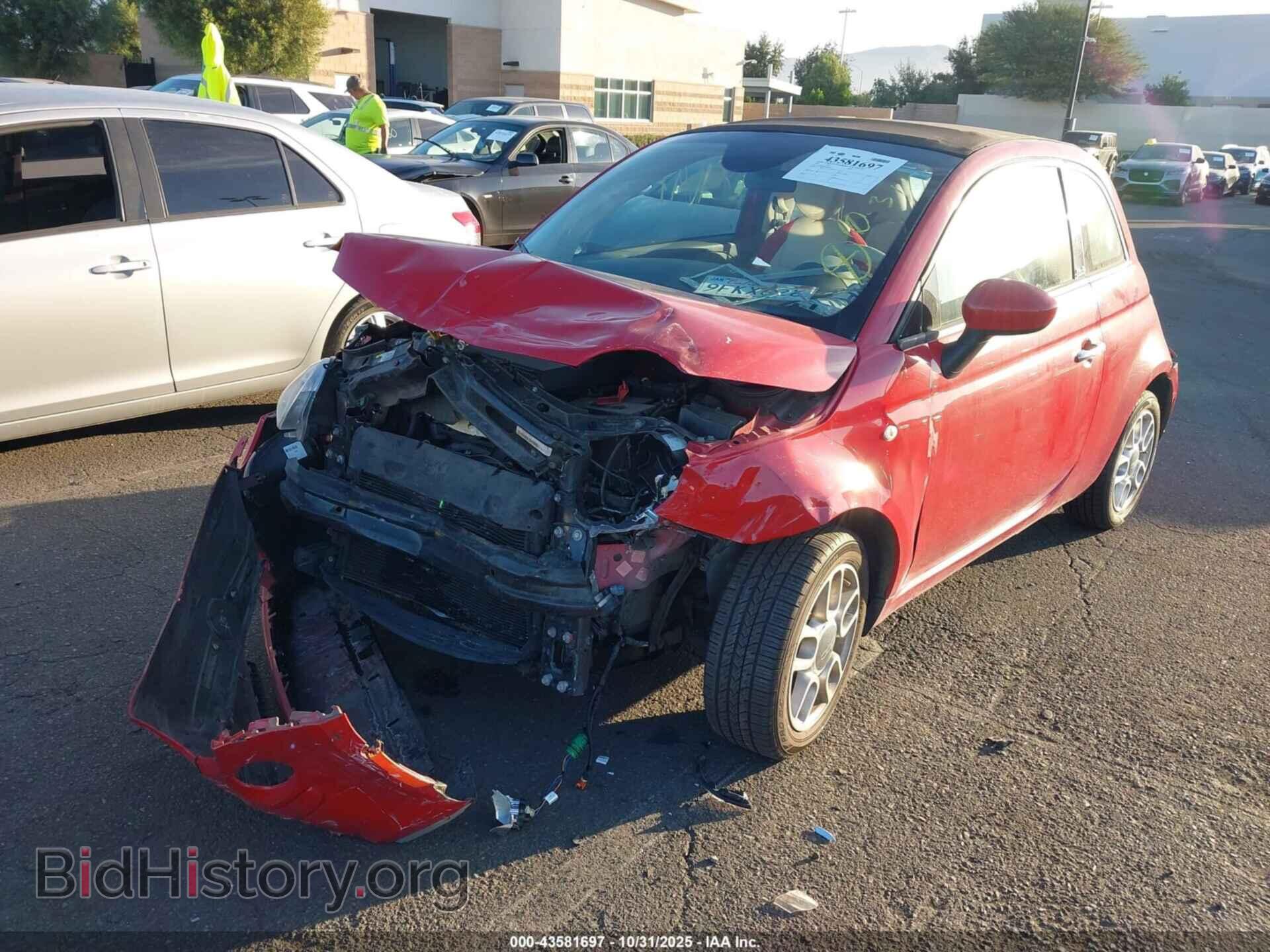 2013 FIAT 500C - VIN: 3C3CFFDR5DT688842 - Фото 2