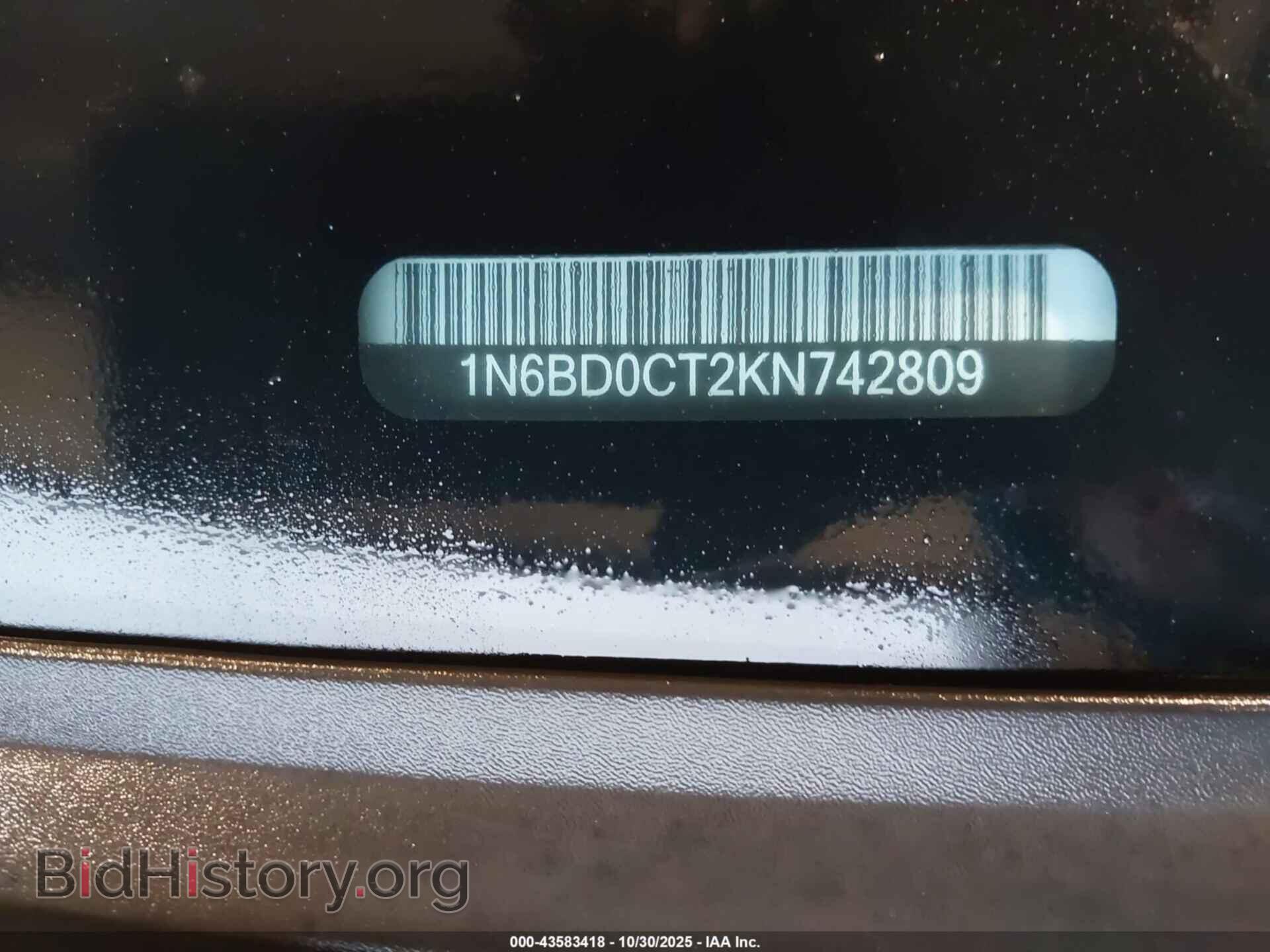 2019 NISSAN FRONTIER - VIN: 1N6BD0CT2KN742809 - Фото 9