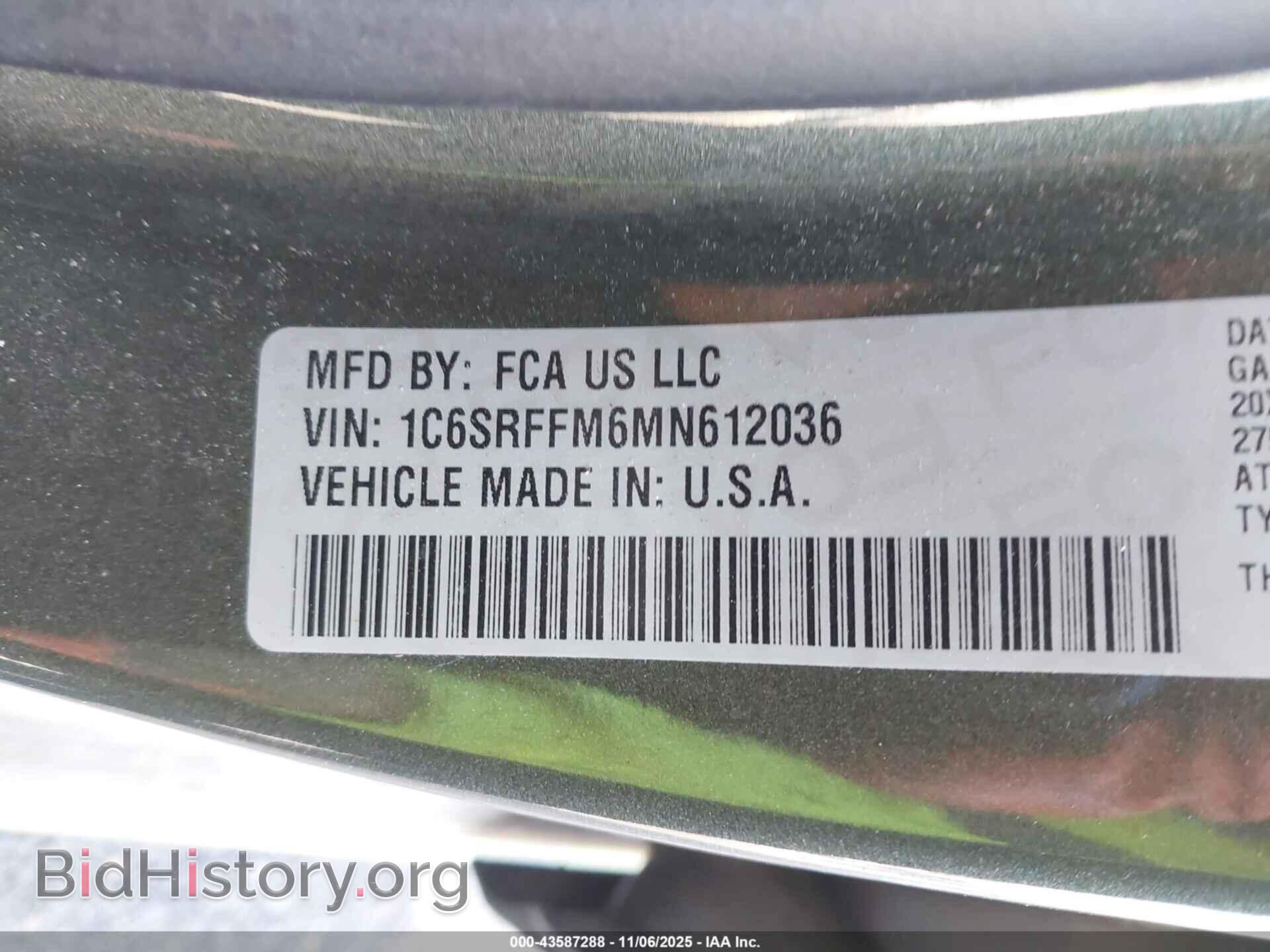 2021 RAM 1500 - VIN: 1C6SRFFM6MN612036 - Photo 9