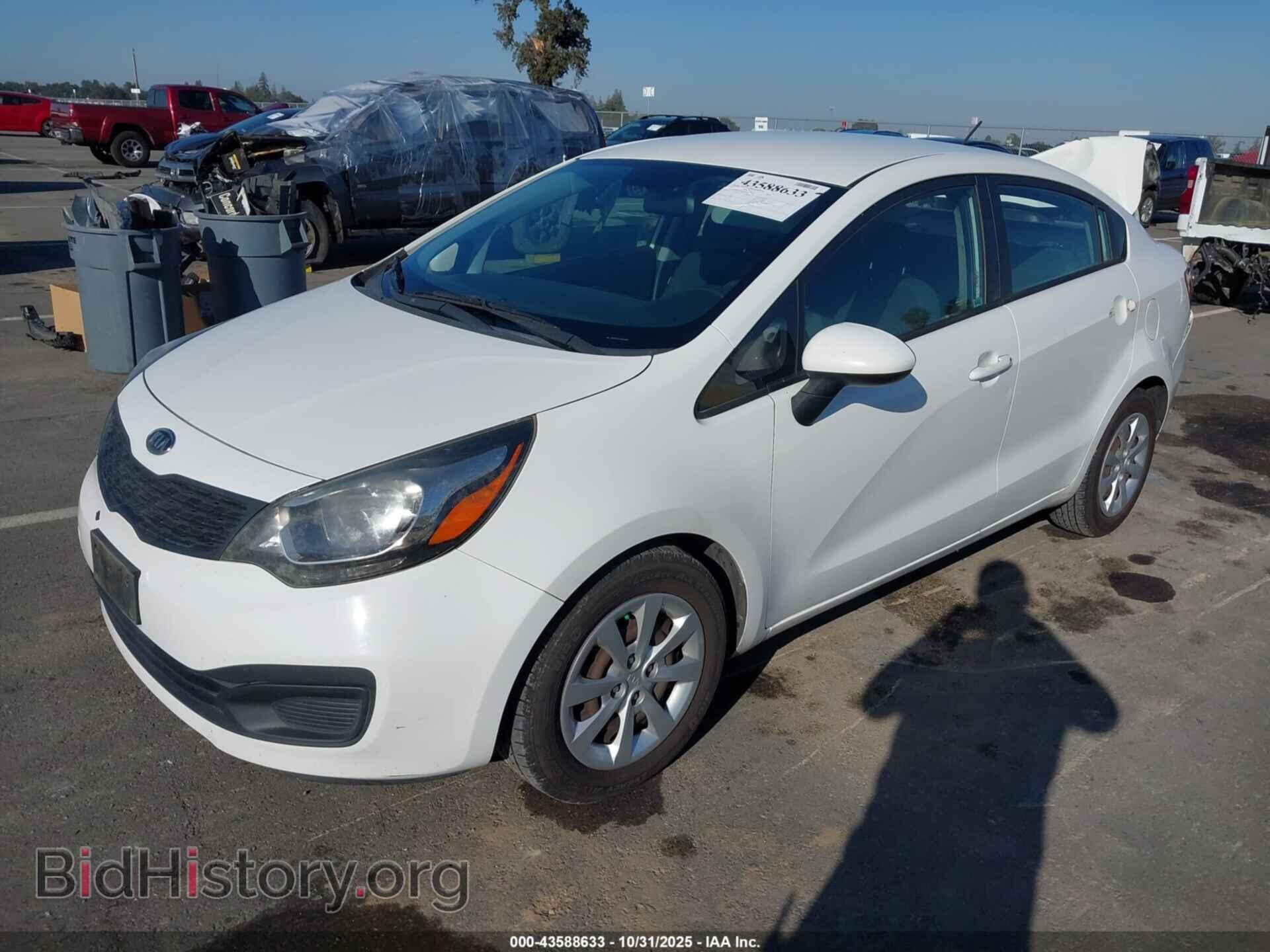 2012 KIA RIO - VIN: KNADM4A34C6045933 - Фото 2