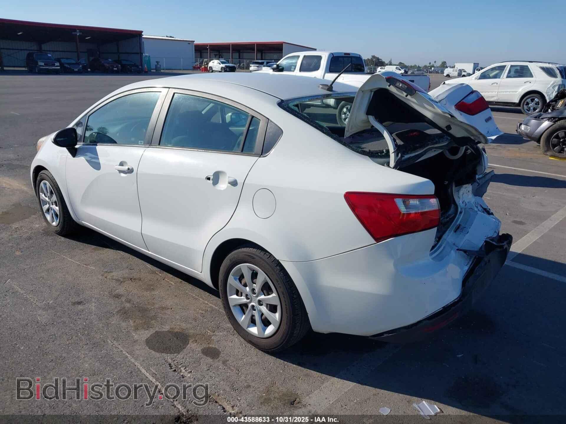 2012 KIA RIO - VIN: KNADM4A34C6045933 - Фото 3