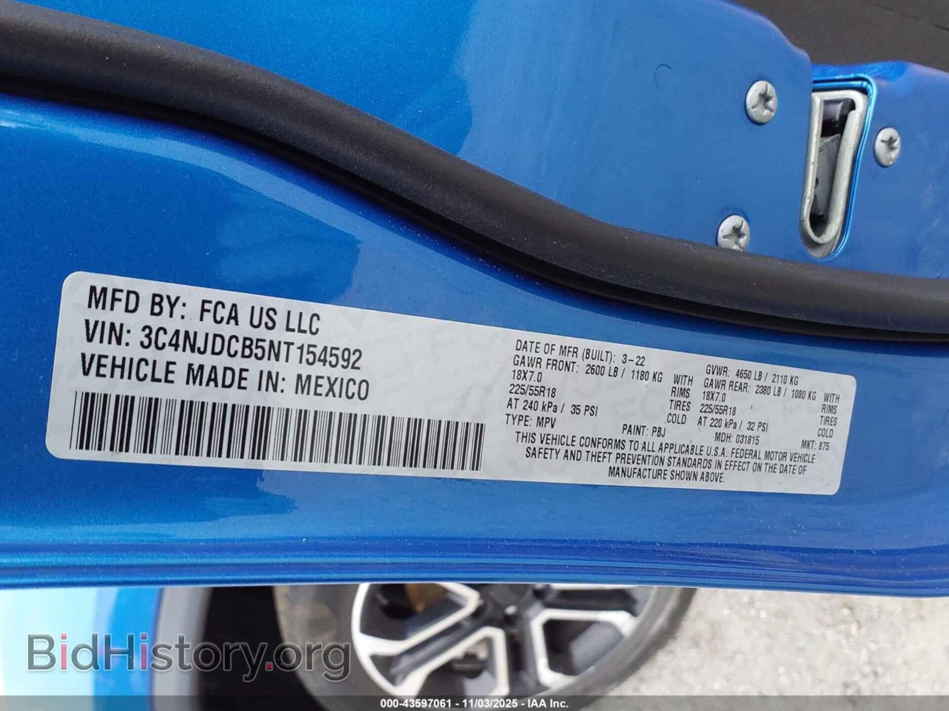 2022 JEEP COMPASS - VIN: 3C4NJDCB5NT154592 - Фото 9