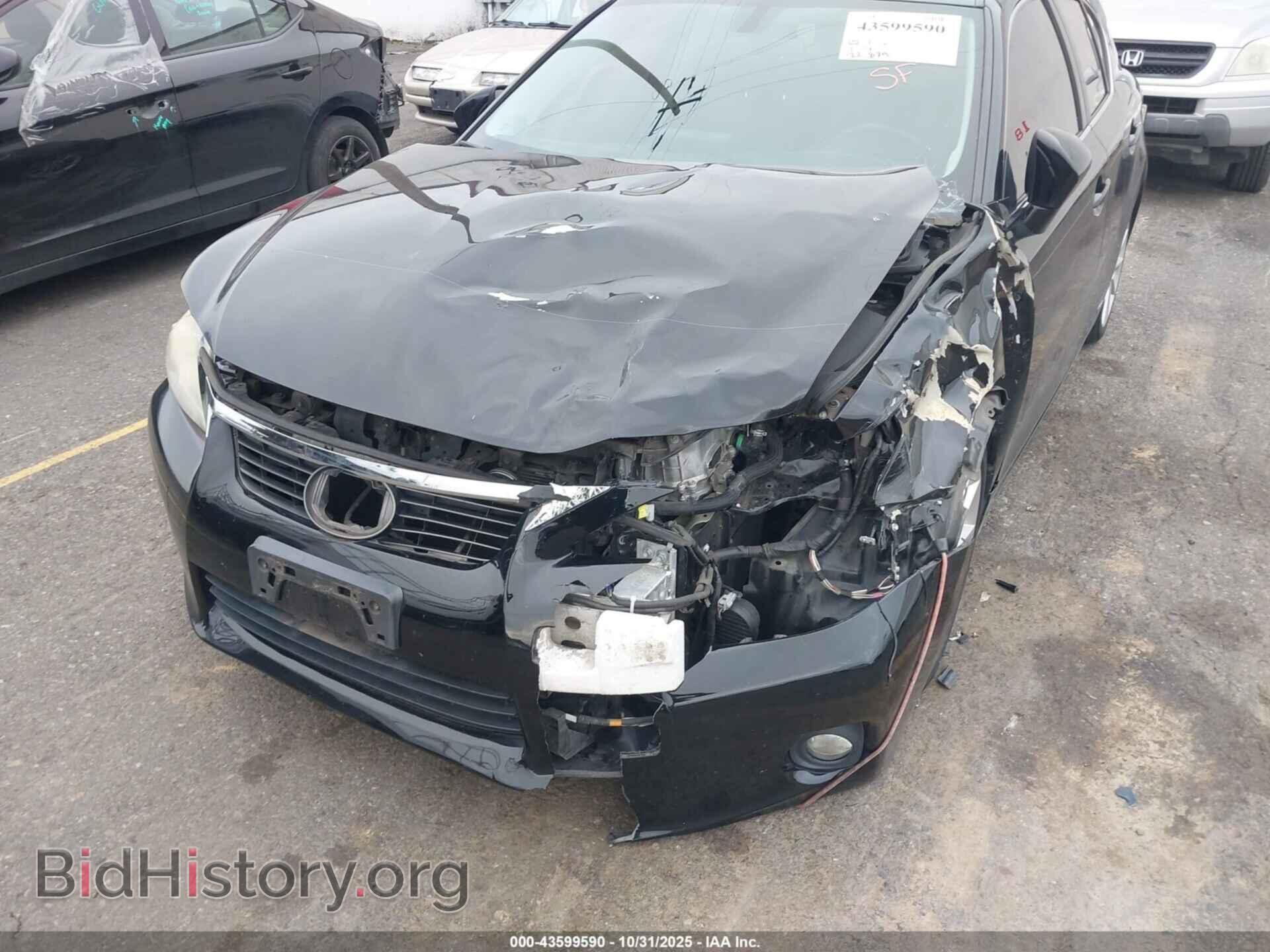 2012 LEXUS CT 200H - VIN: JTHKD5BH0C2091663 - Фото 6