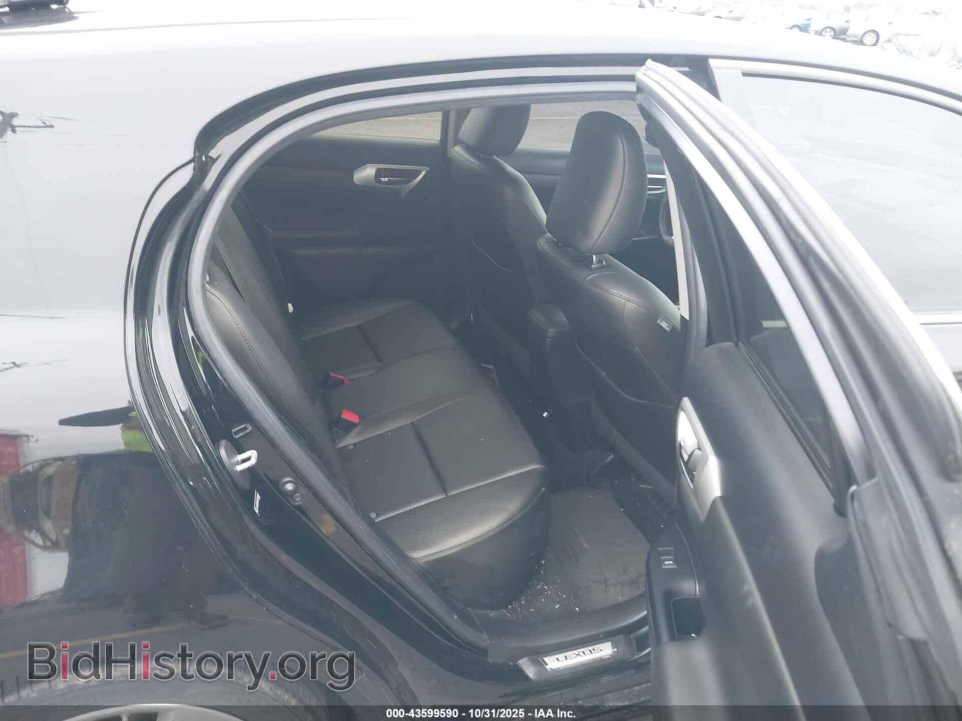 2012 LEXUS CT 200H - VIN: JTHKD5BH0C2091663 - Фото 8