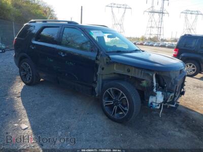 2015 Ford EXPLORER Sport, черный — VIN 1FM5K8GTXFGC37945, IAAI
