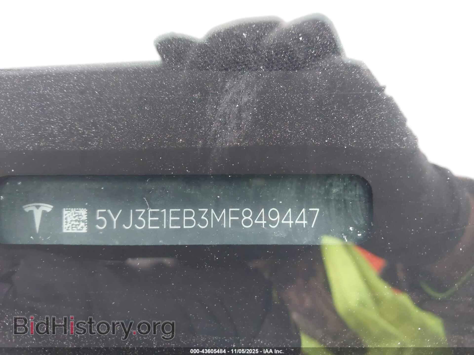 2021 TESLA MODEL 3 - VIN: 5YJ3E1EB3MF849447 - Фото 8