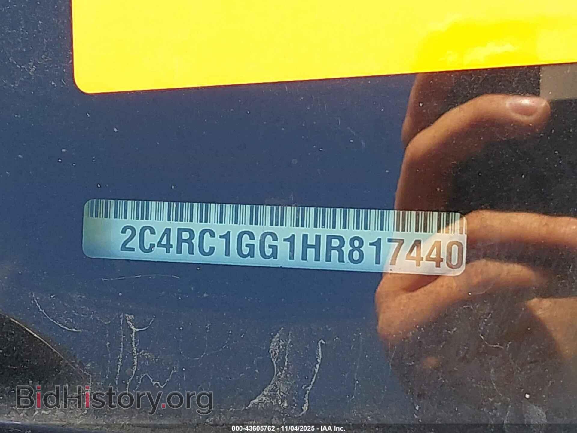 2017 CHRYSLER PACIFICA - VIN: 2C4RC1GG1HR817440 - Фото 9