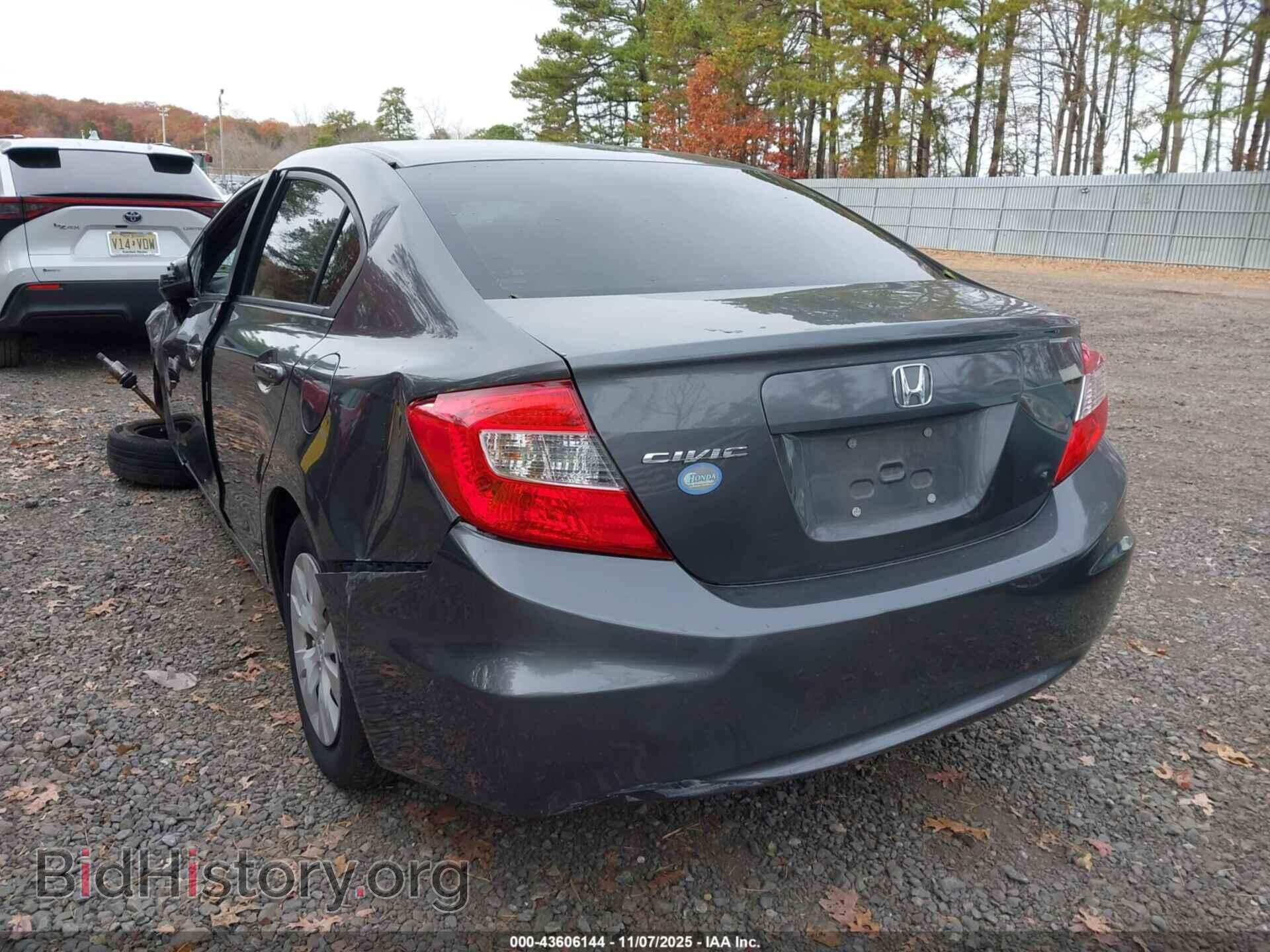 2012 HONDA CIVIC - VIN: 19XFB2F54CE316399 - Фото 3