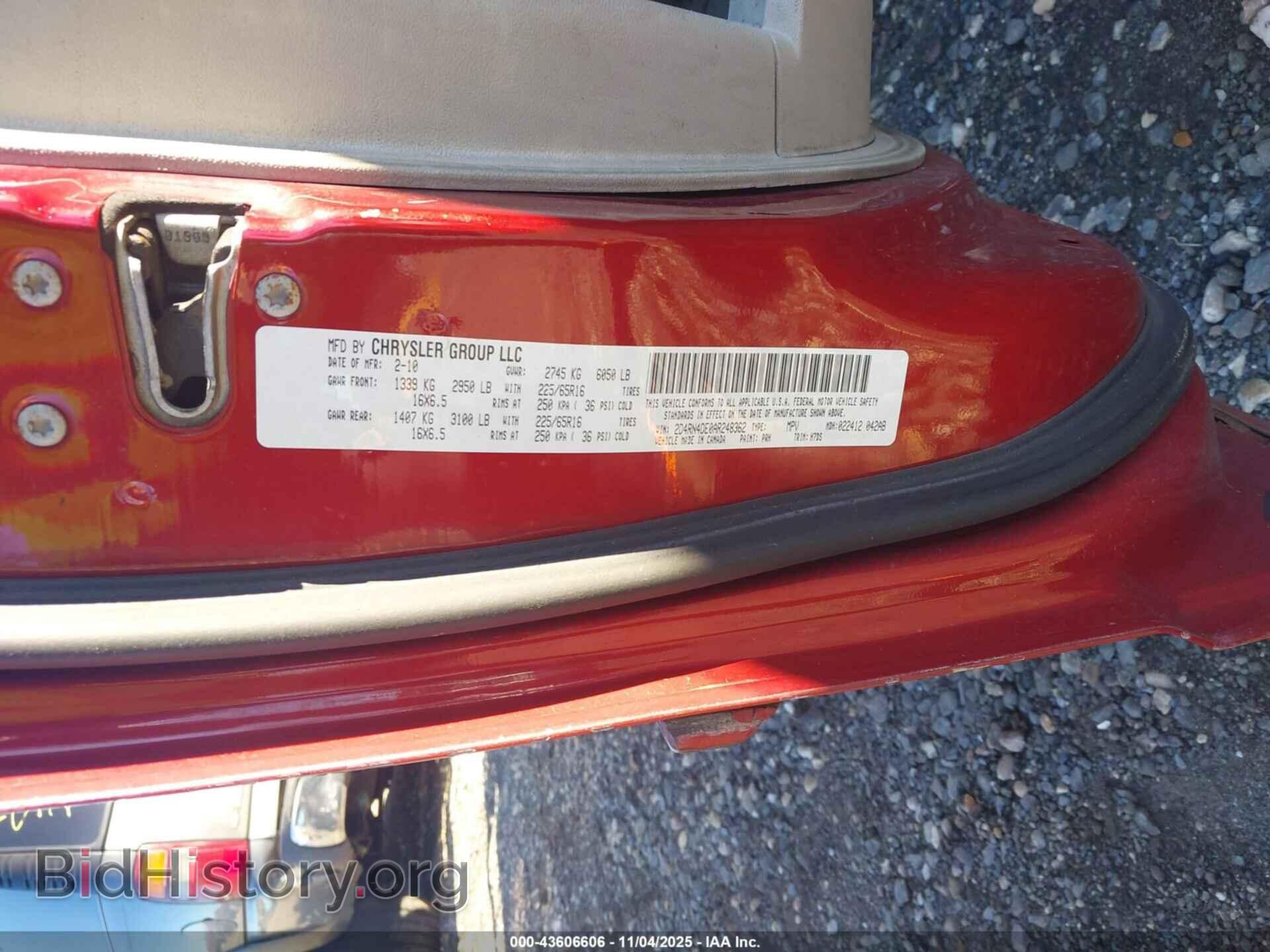 2010 DODGE GRAND CARAVAN - VIN: 2D4RN4DE0AR248362 - Фото 9