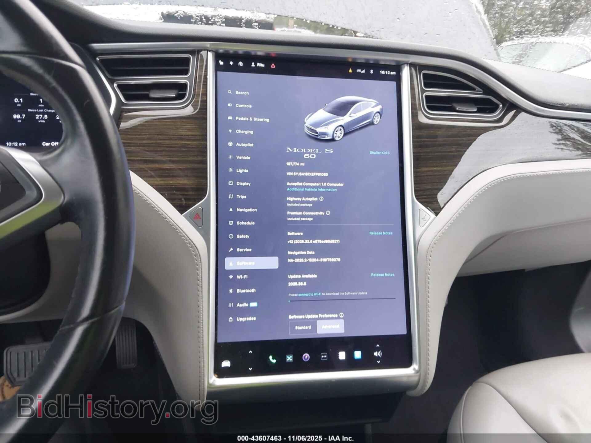 2014 TESLA MODEL S - VIN: 5YJSA1S1XEFP61063 - Фото 18