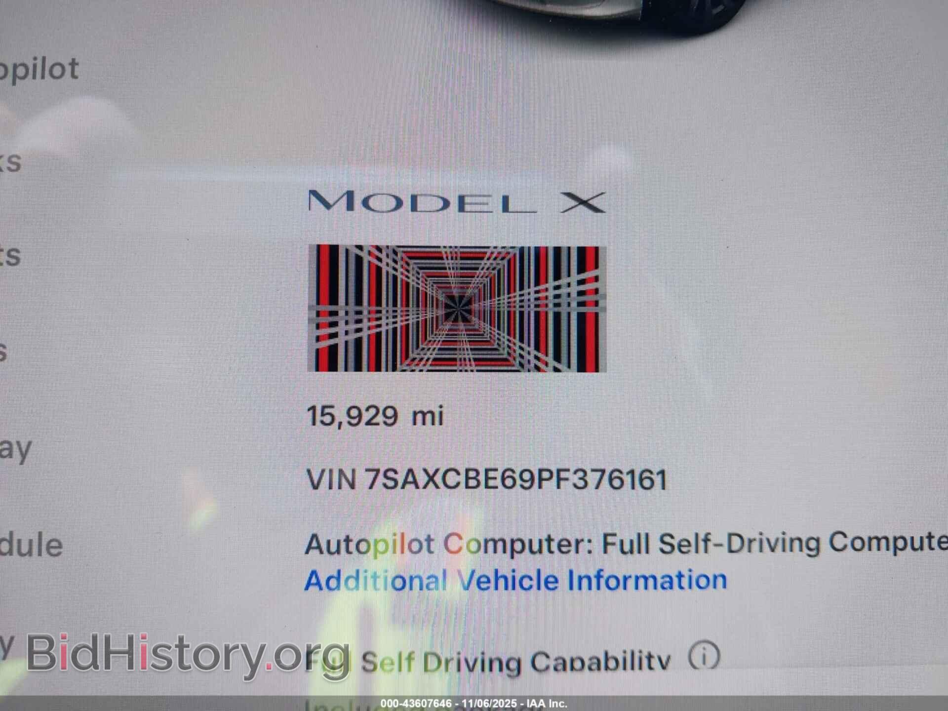 2023 TESLA MODEL X - VIN: 7SAXCBE69PF376161 - Фото 7