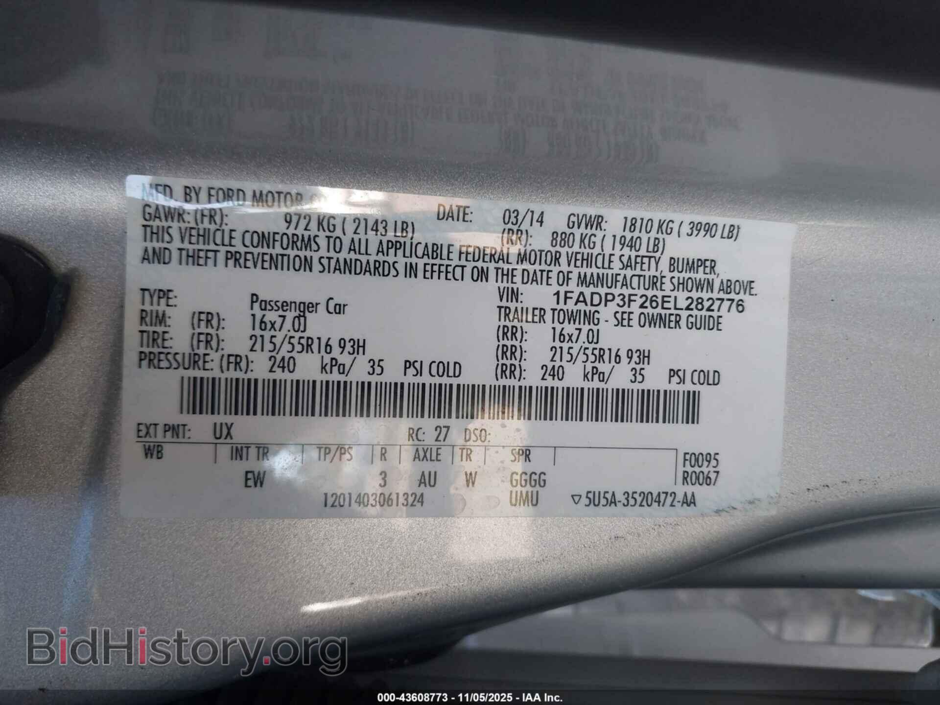 2014 FORD FOCUS - VIN: 1FADP3F26EL282776 - Photo 9