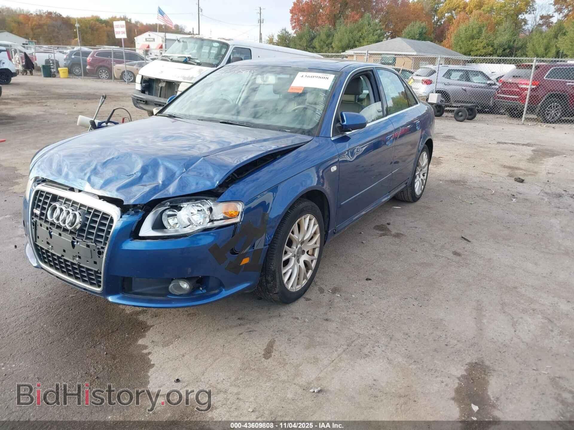 2008 AUDI A4 - VIN: WAUDF78E78A147346 - Фото 2