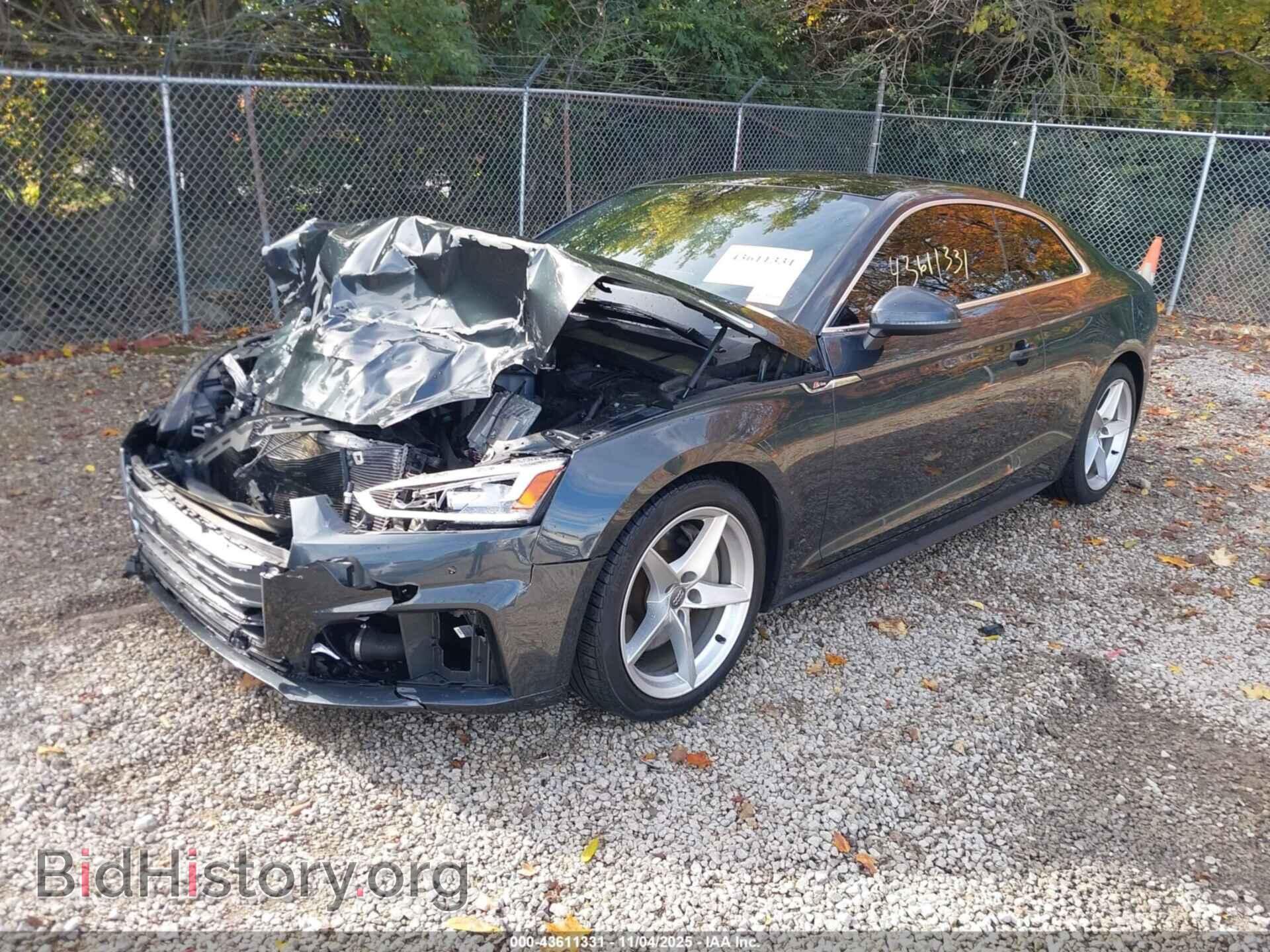 2019 AUDI A5 - VIN: WAUTNAF57KA051562 - Фото 2