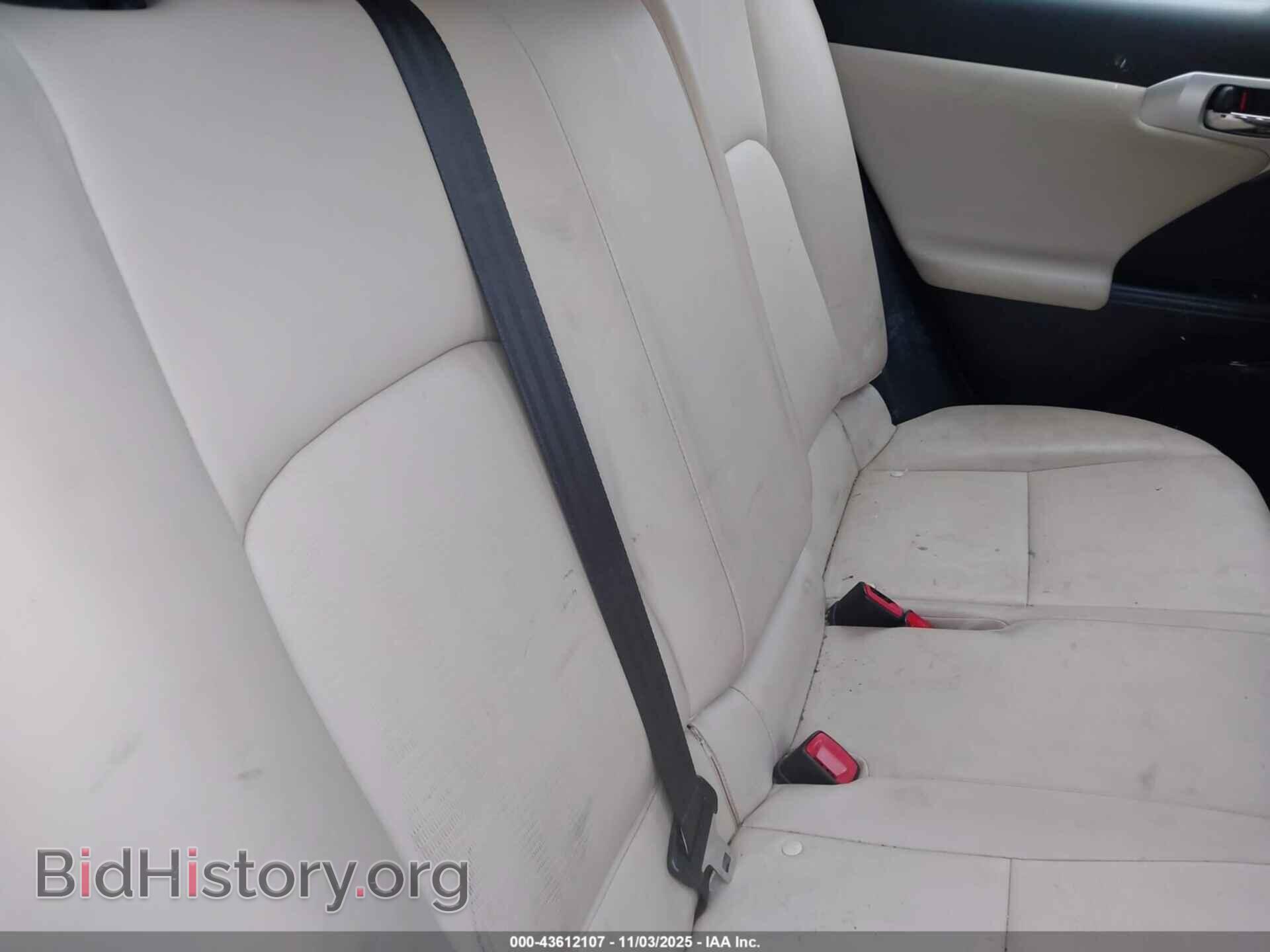 2012 LEXUS CT 200H - VIN: JTHKD5BH9C2095081 - Фото 8