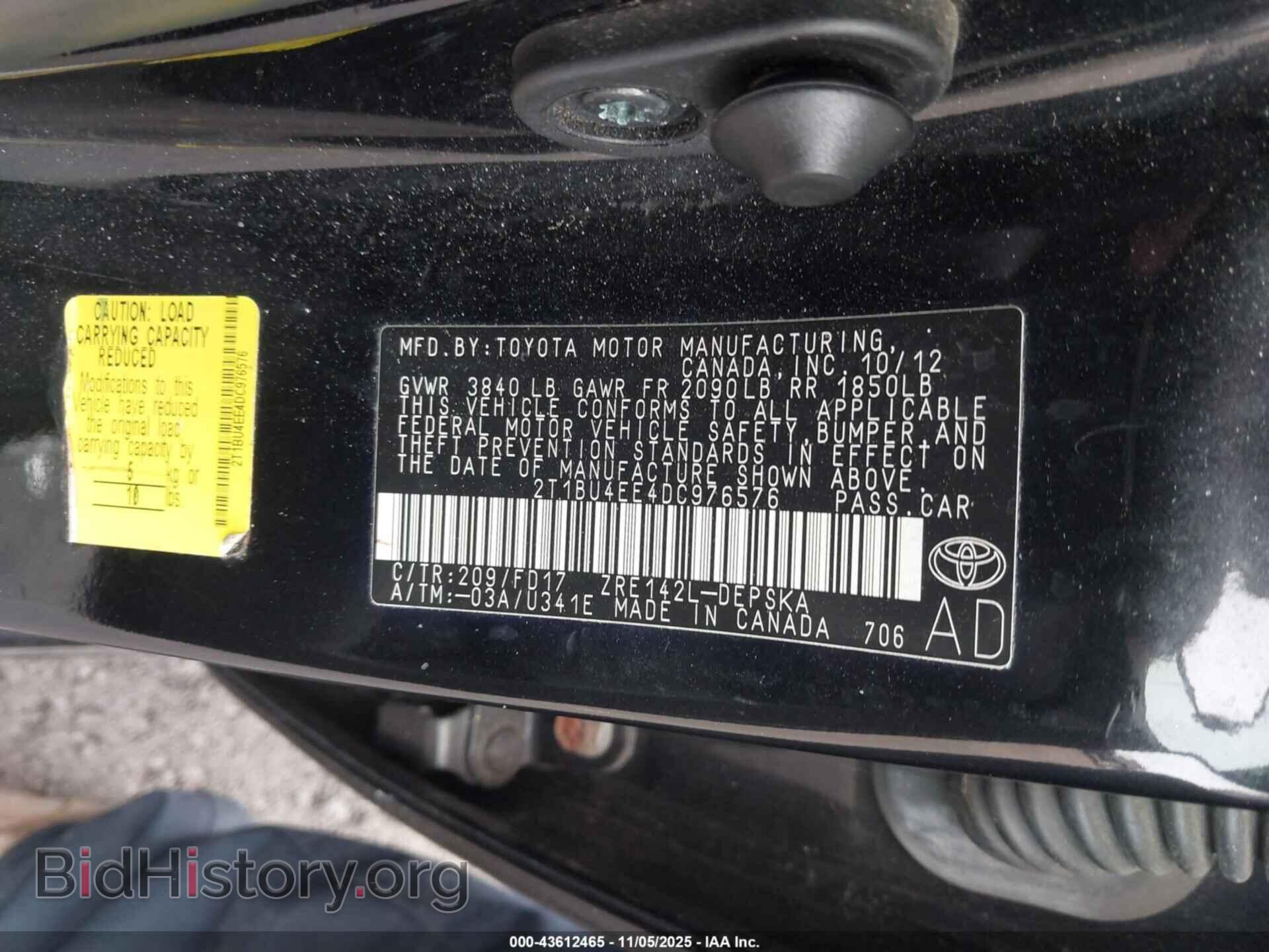 2013 TOYOTA COROLLA - VIN: 2T1BU4EE4DC976576 - Фото 9