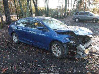 2015 Chrysler 200 Limited, синий — VIN 1C3CCCAB7FN701785, IAAI