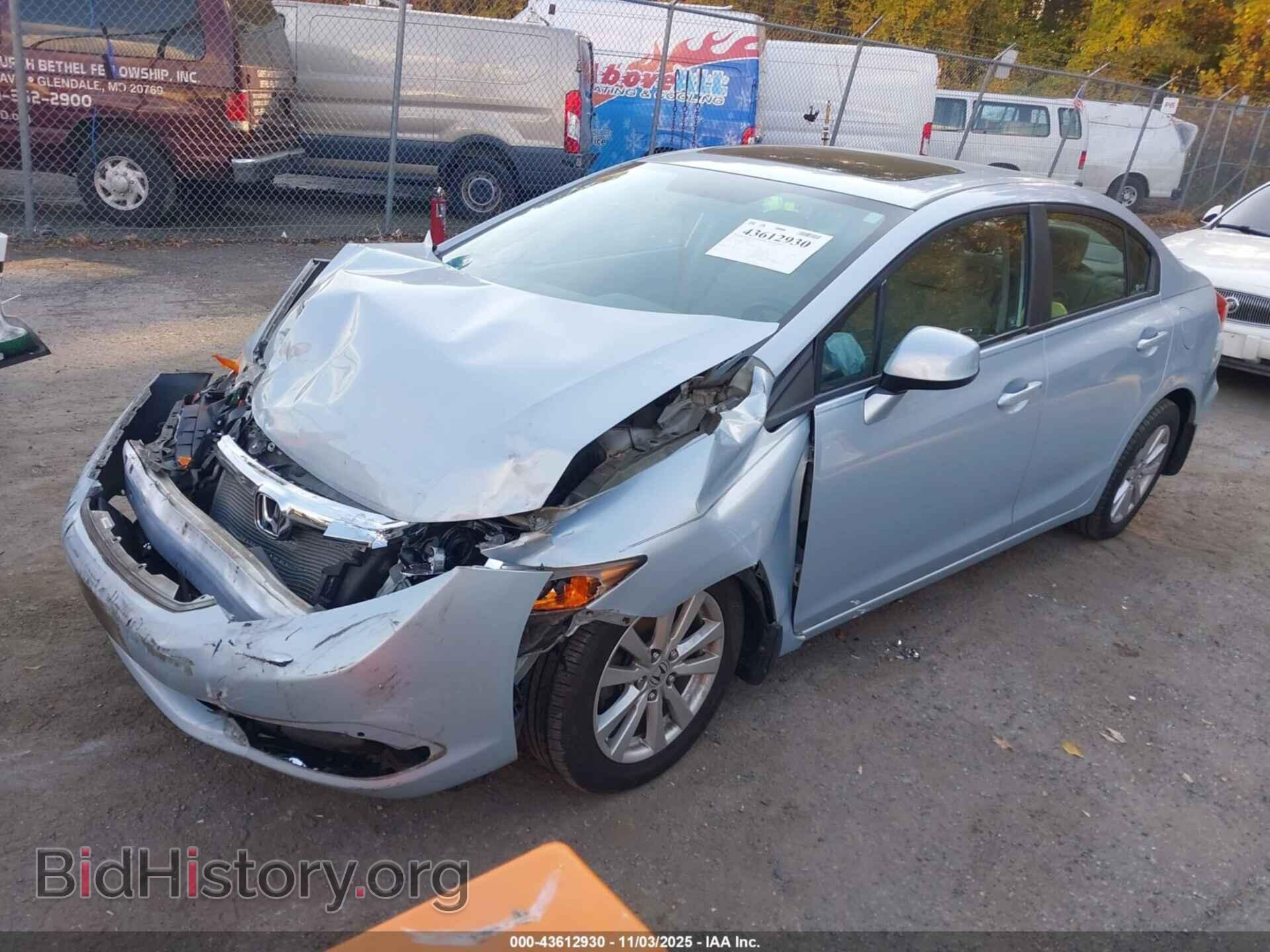 2012 HONDA CIVIC - VIN: 19XFB2F80CE336031 - Фото 2