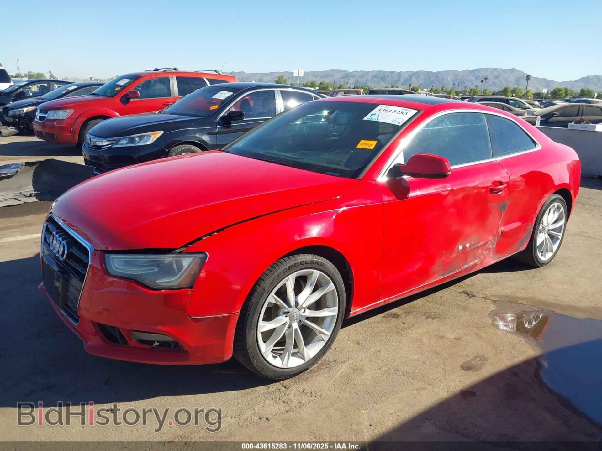 2013 AUDI A5 - VIN: WAULFAFR0DA034542 - Фото 2
