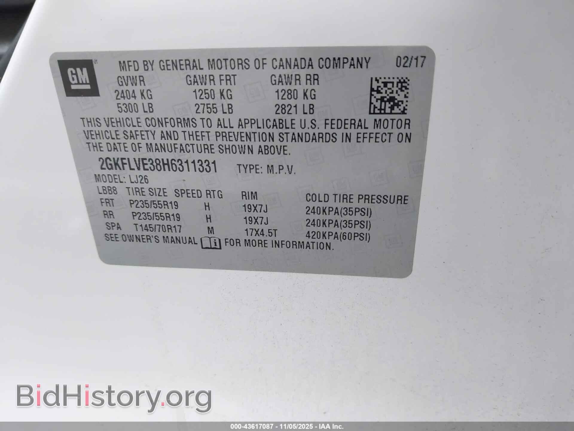 2017 GMC TERRAIN - VIN: 2GKFLVE38H6311331 - Фото 9