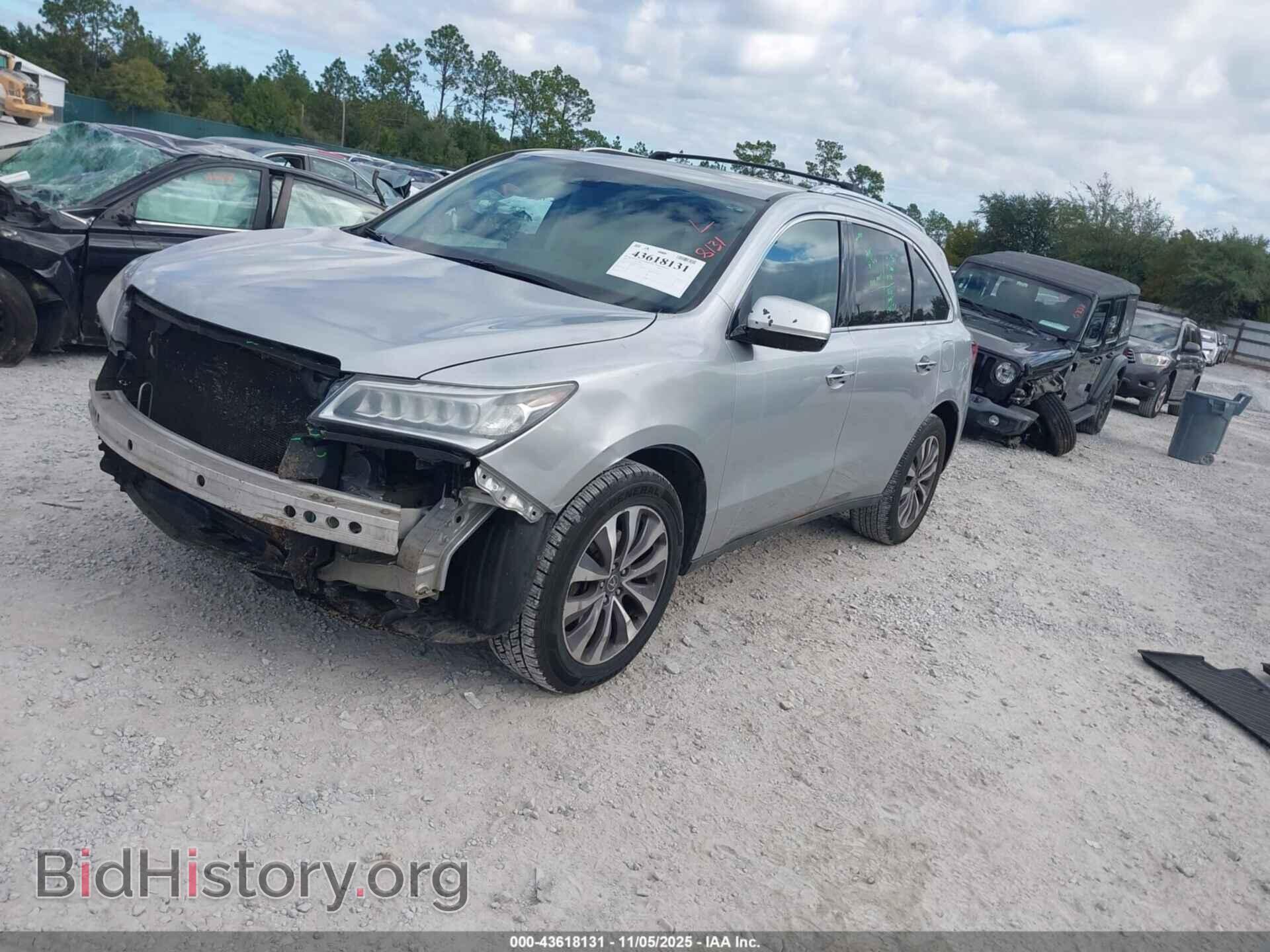 2014 ACURA MDX - VIN: 5FRYD3H42EB015221 - Photo 2