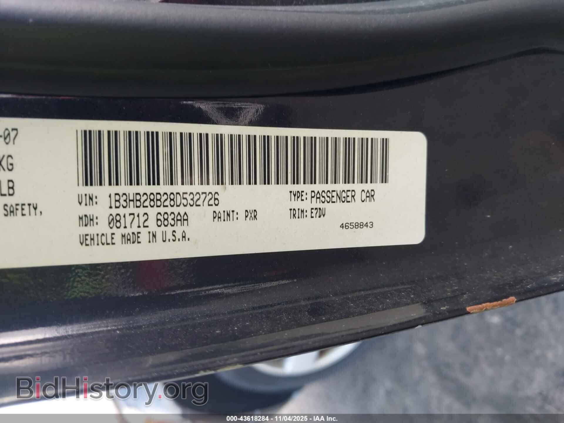 2008 DODGE CALIBER - VIN: 1B3HB28B28D532726 - Photo 9