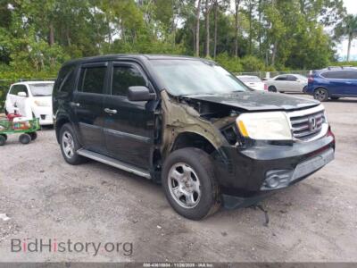 2012 Honda PILOT LX, черный — VIN 5FNYF3H2XCB033117, IAAI