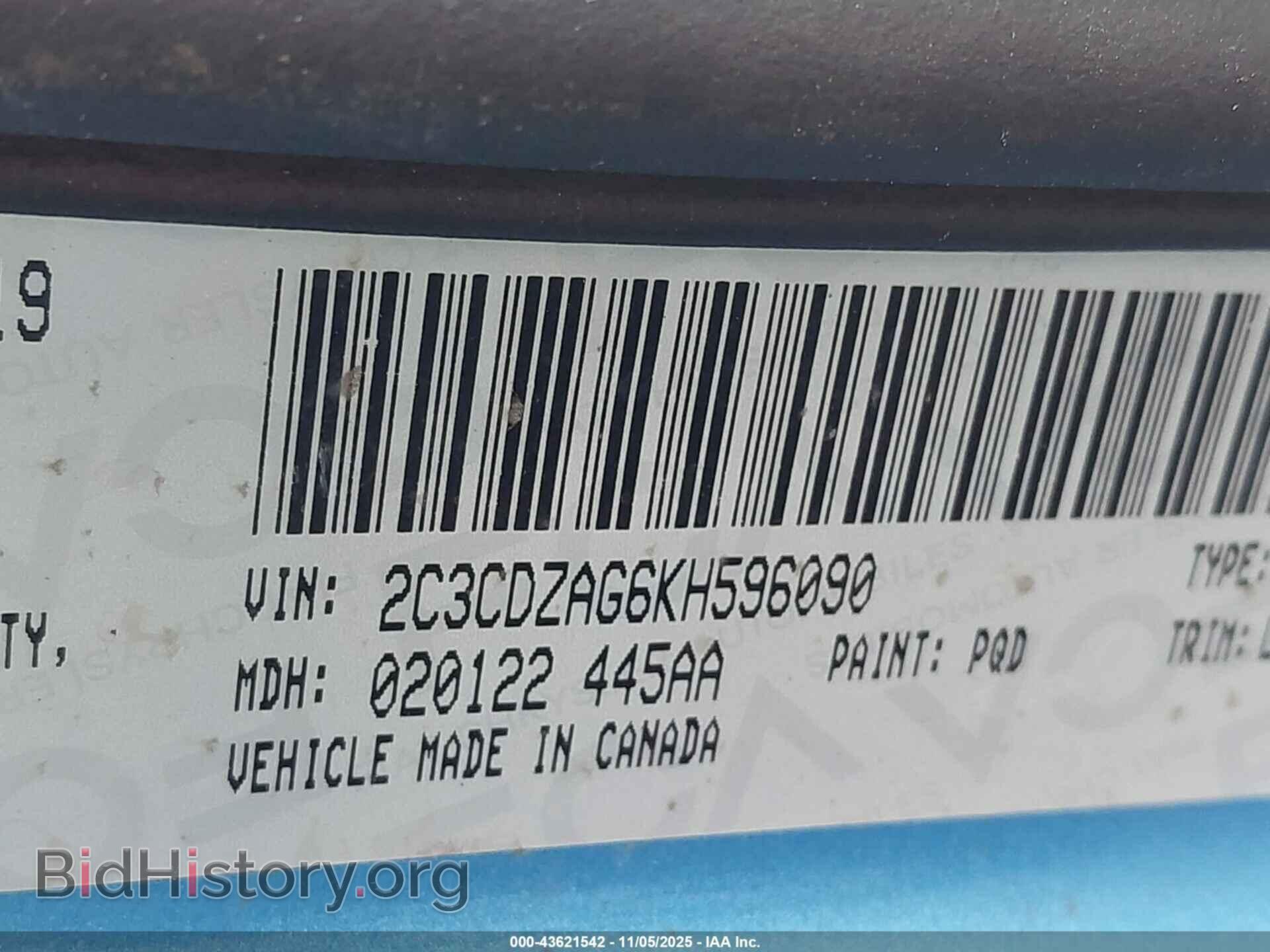 2019 DODGE CHALLENGER - VIN: 2C3CDZAG6KH596090 - Photo 9
