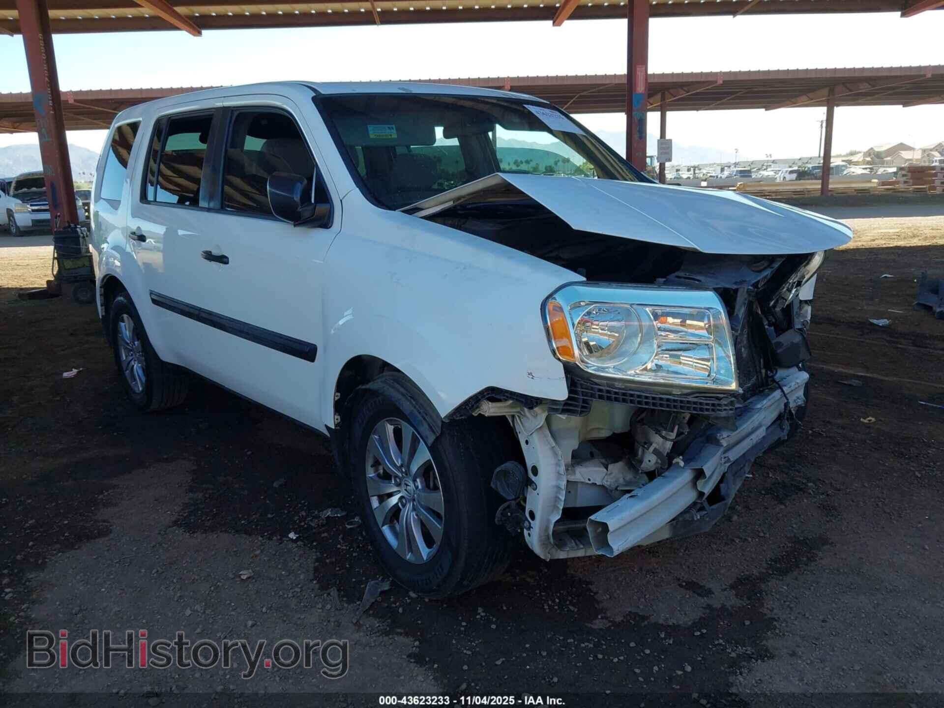 Photo 5FNYF3H25DB016095 - HONDA PILOT 2013