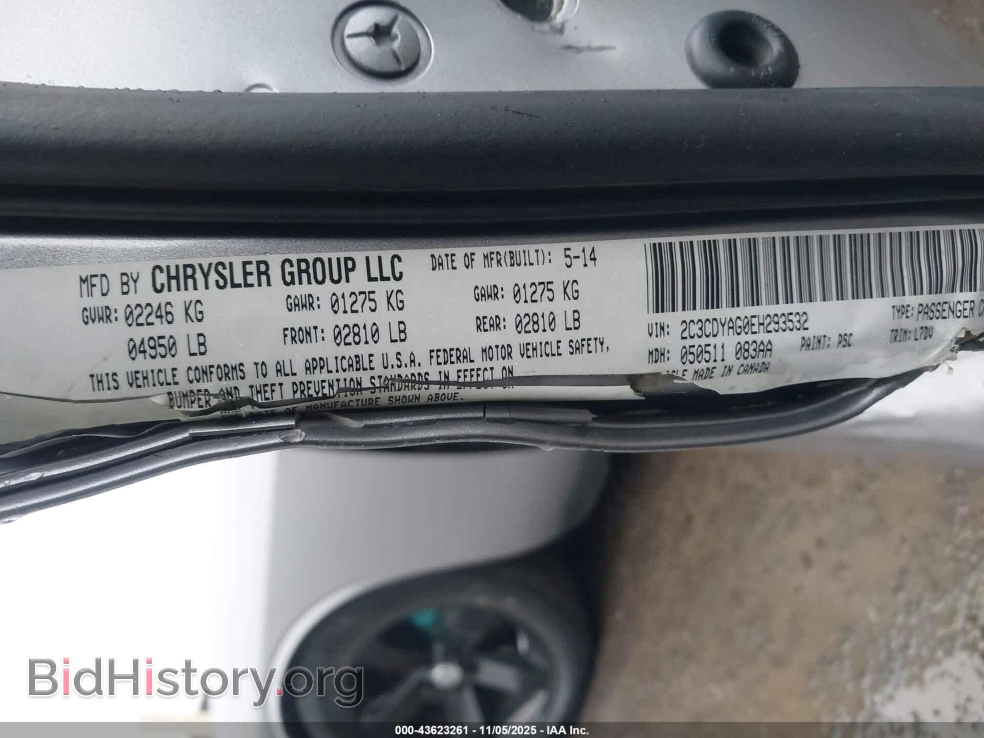 2014 DODGE CHALLENGER - VIN: 2C3CDYAG0EH293532 - Photo 9