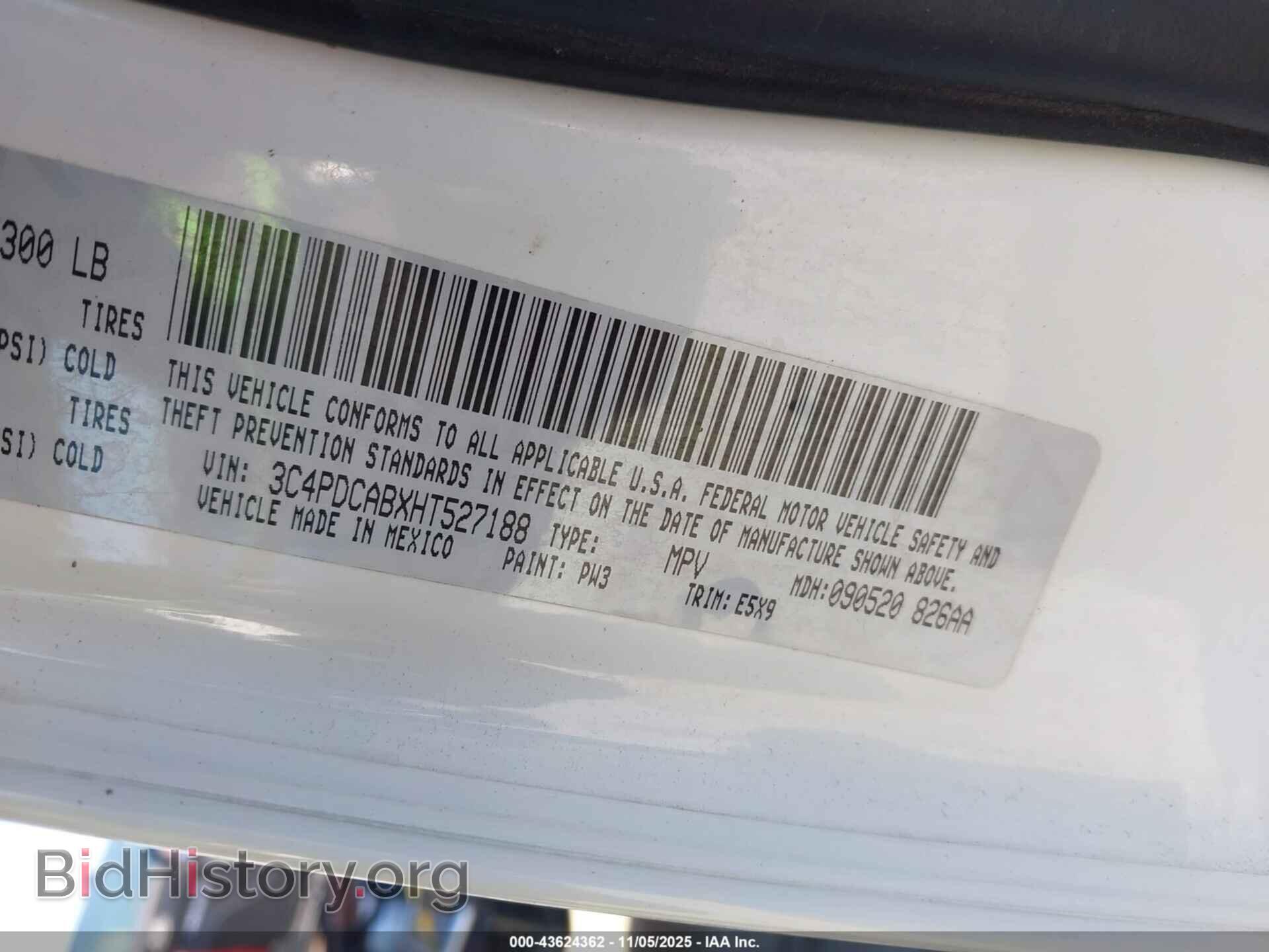 2017 DODGE JOURNEY - VIN: 3C4PDCABXHT527188 - Фото 9