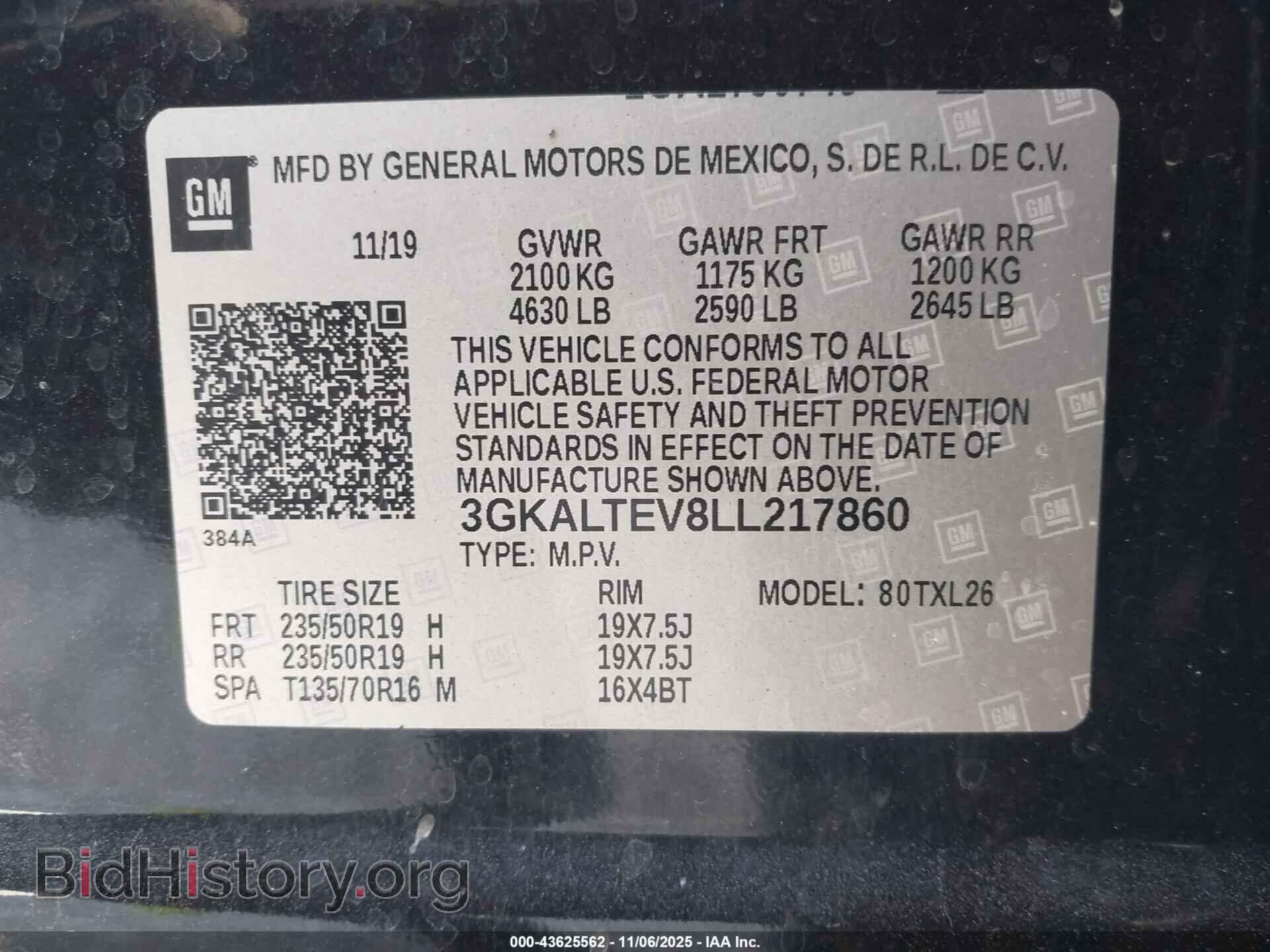 2020 GMC TERRAIN - VIN: 3GKALTEV8LL217860 - Фото 9