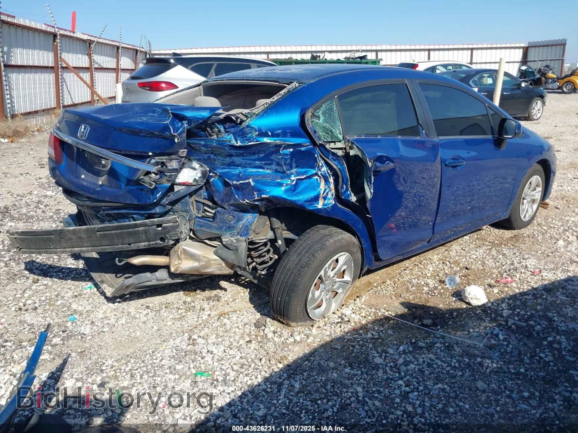 2013 HONDA CIVIC - VIN: 19XFB2F52DE043318 - Фото 4