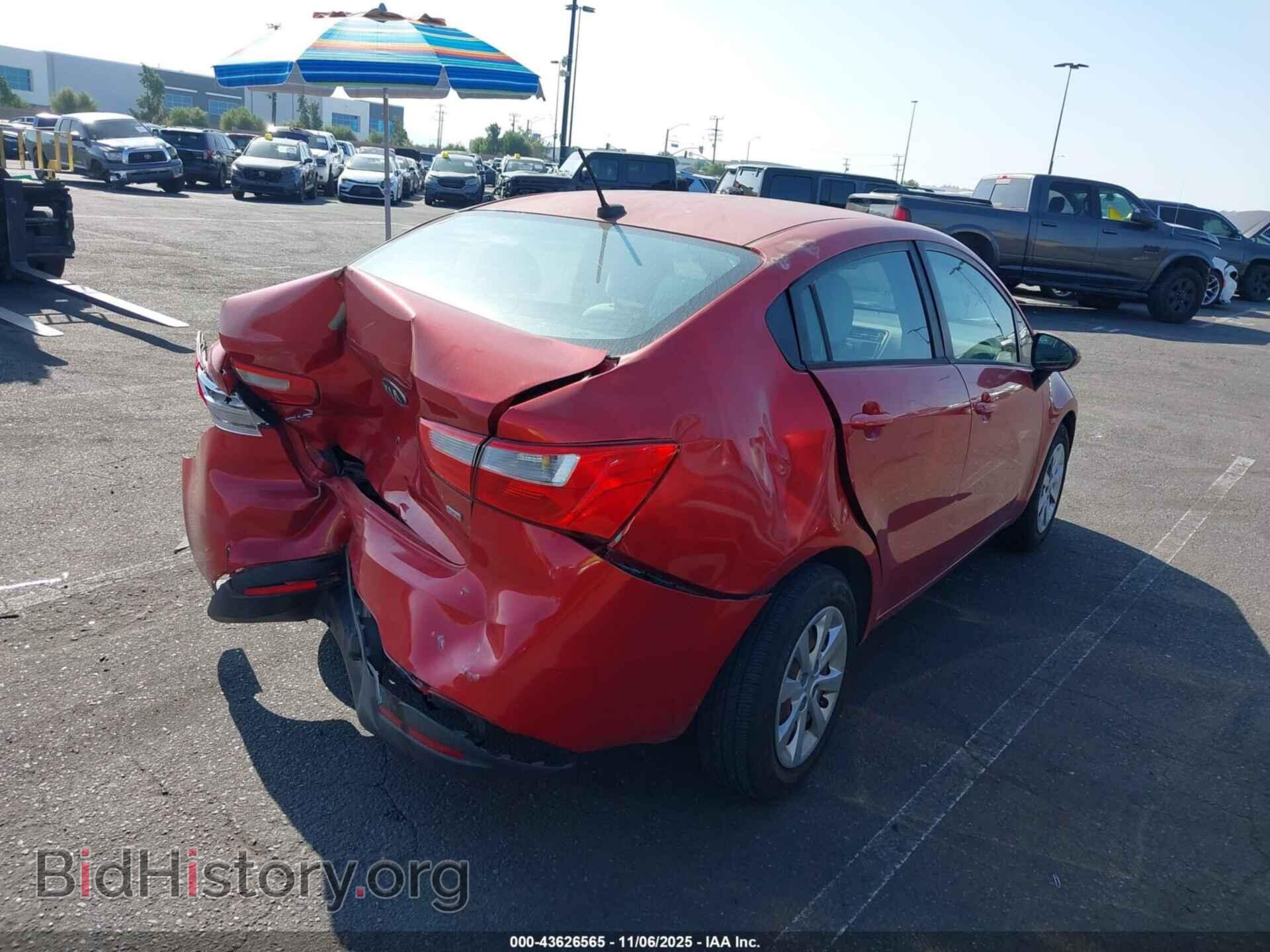 2013 KIA RIO - VIN: KNADM4A35D6234401 - Фото 4