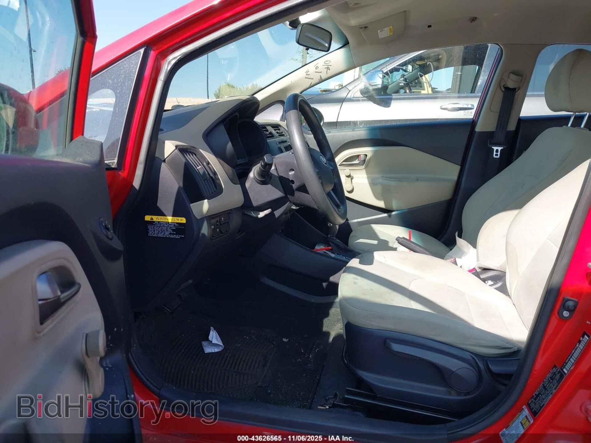 2013 KIA RIO - VIN: KNADM4A35D6234401 - Фото 5