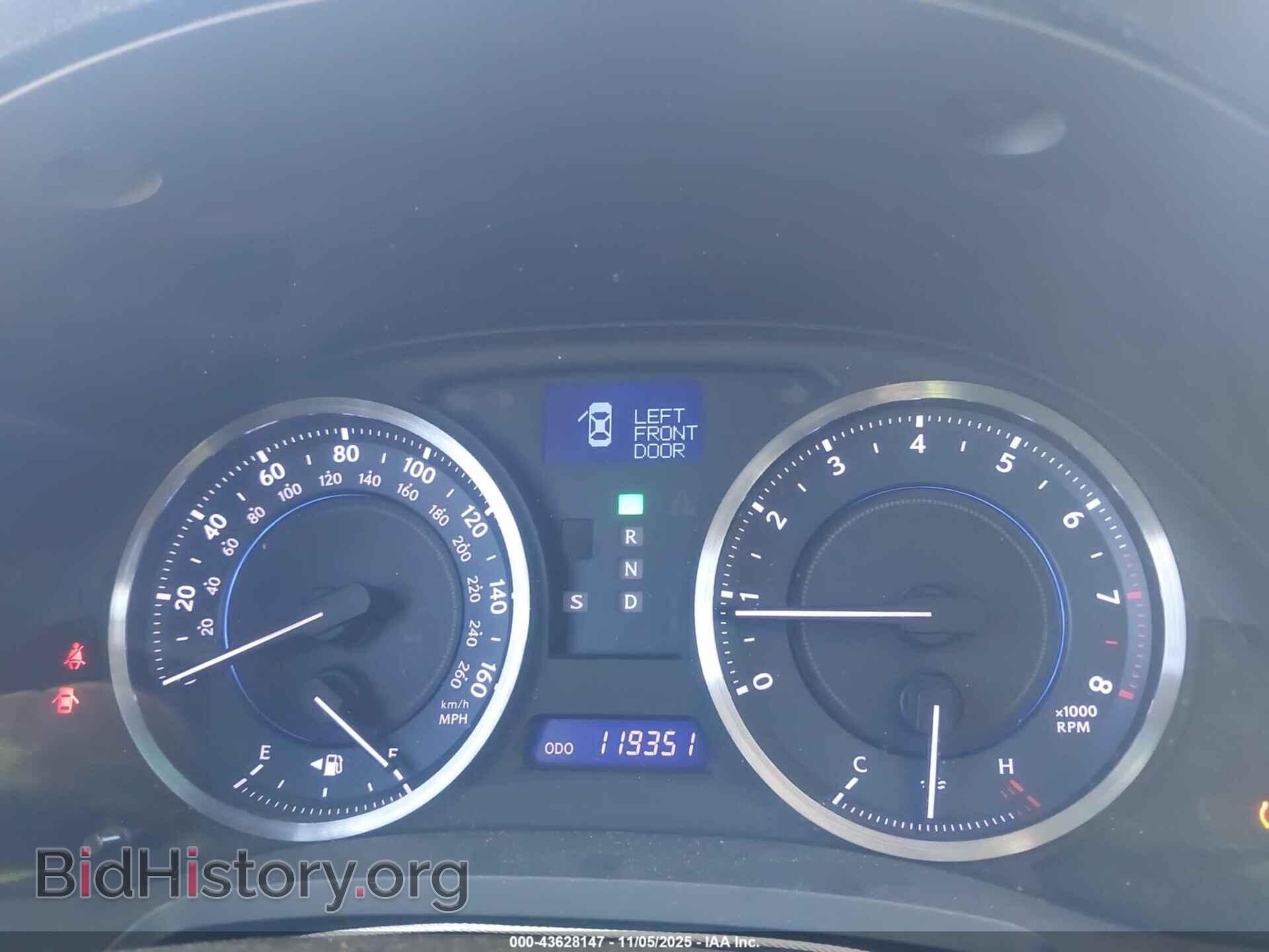 2012 LEXUS IS 350 - VIN: JTHBE5C24C5029186 - Фото 7