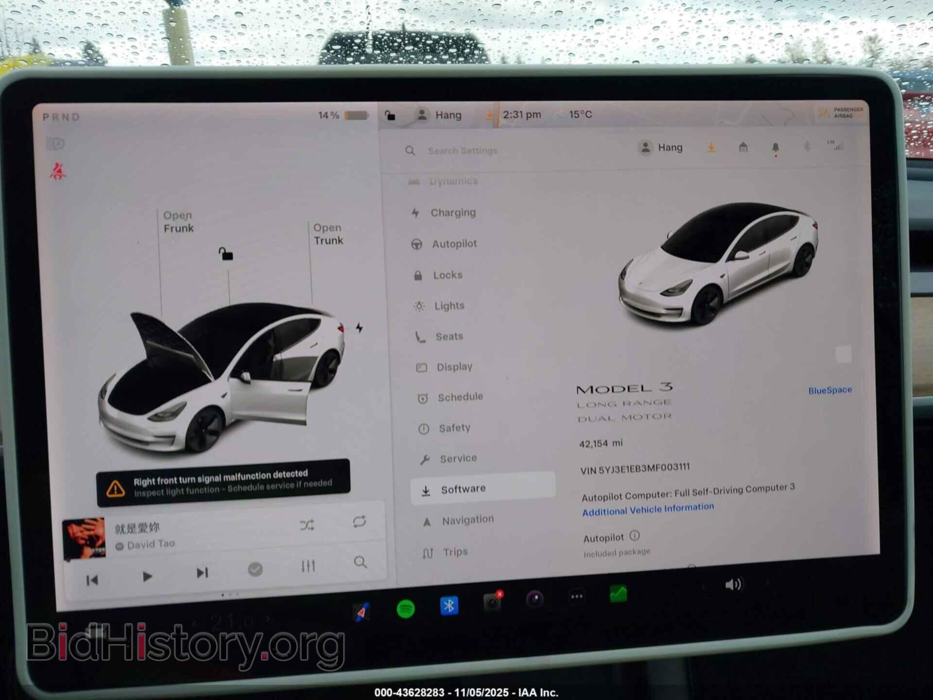 2021 TESLA MODEL 3 - VIN: 5YJ3E1EB3MF003111 - Фото 7