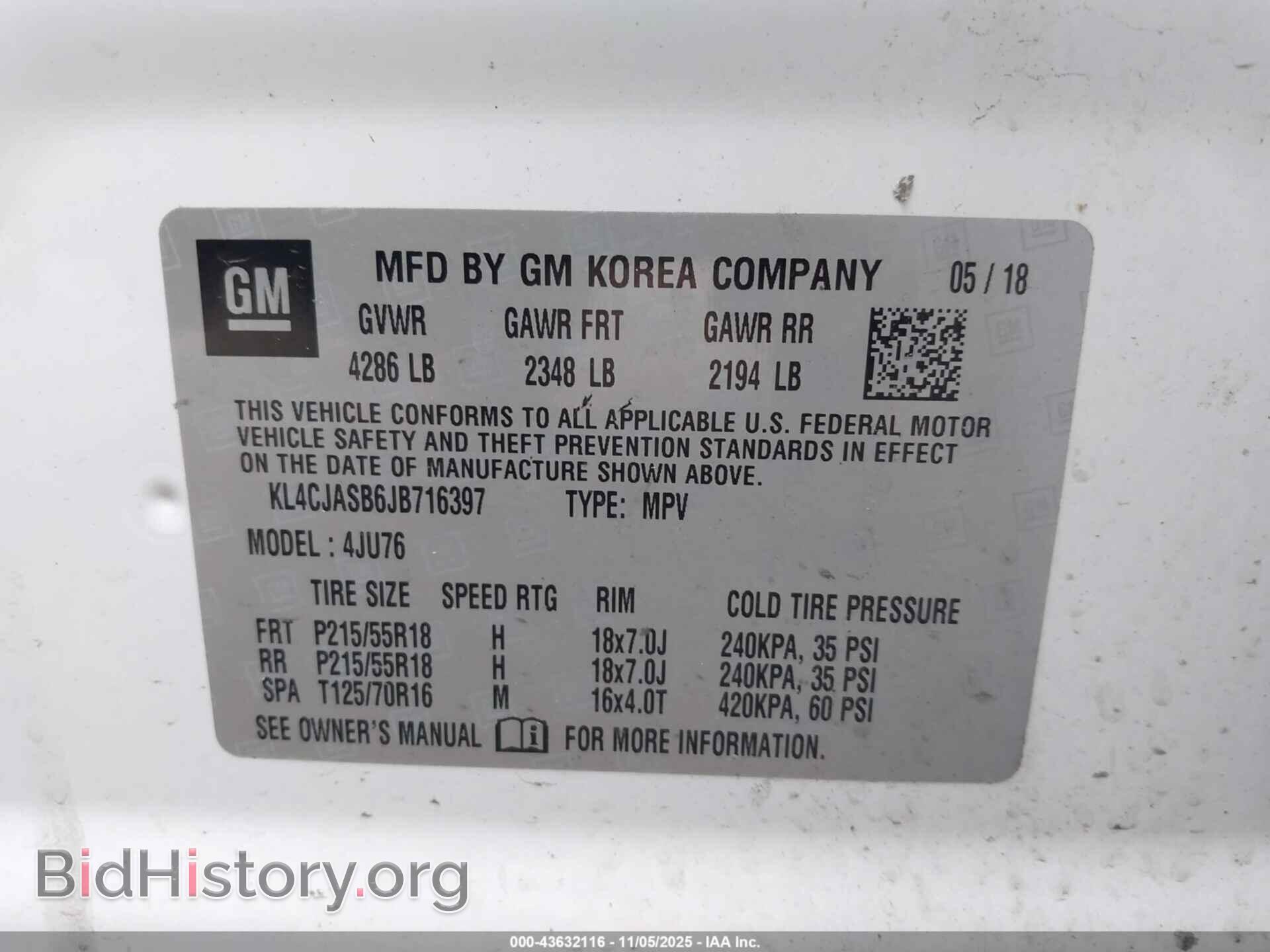 2018 BUICK ENCORE - VIN: KL4CJASB6JB716397 - Photo 9