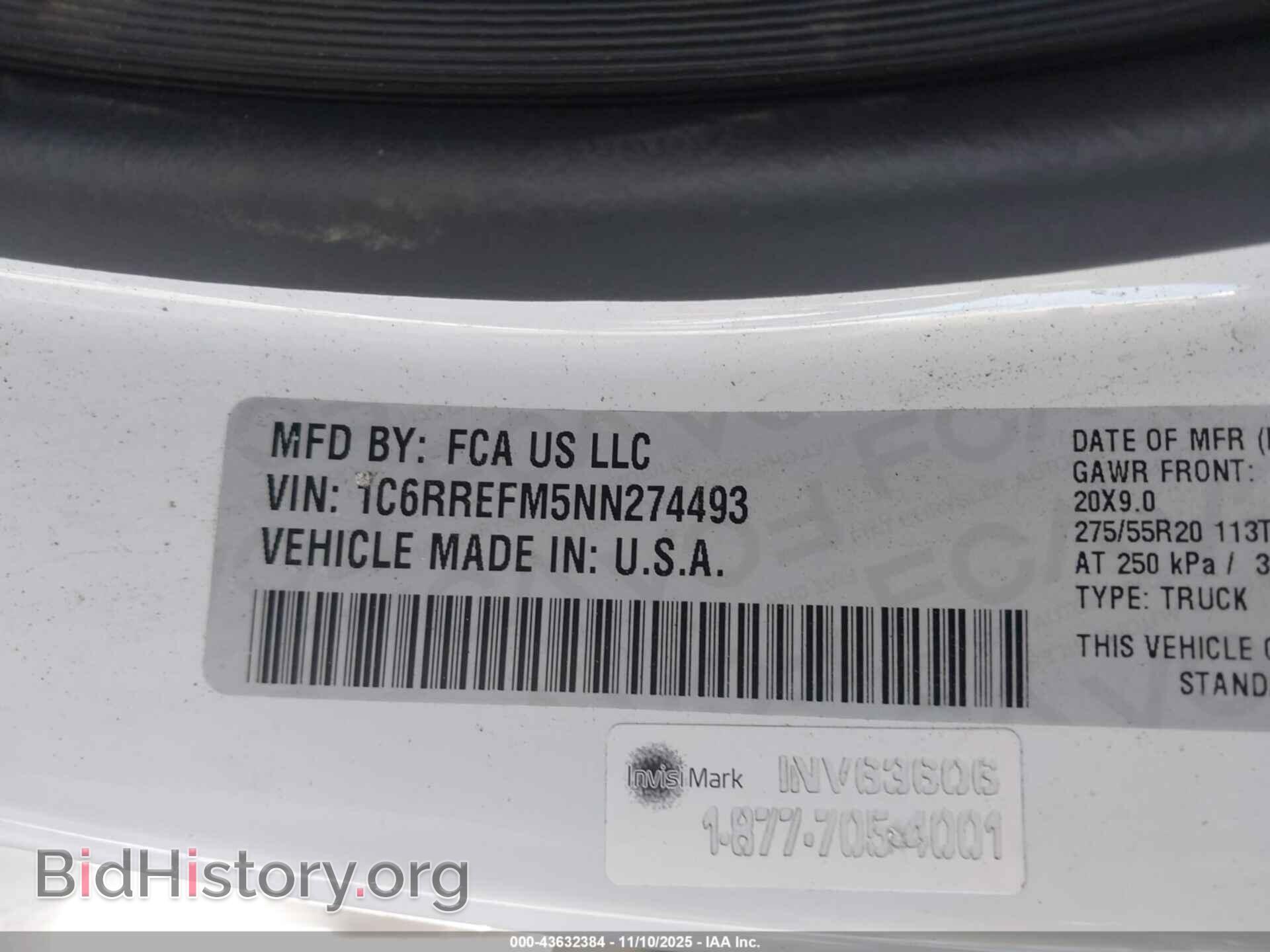 2022 RAM 1500 - VIN: 1C6RREFM5NN274493 - Фото 9