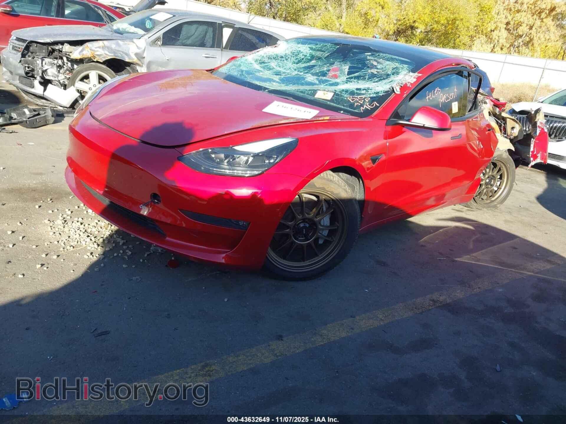 2022 TESLA MODEL 3 - VIN: 5YJ3E1EB7NF163073 - Фото 2