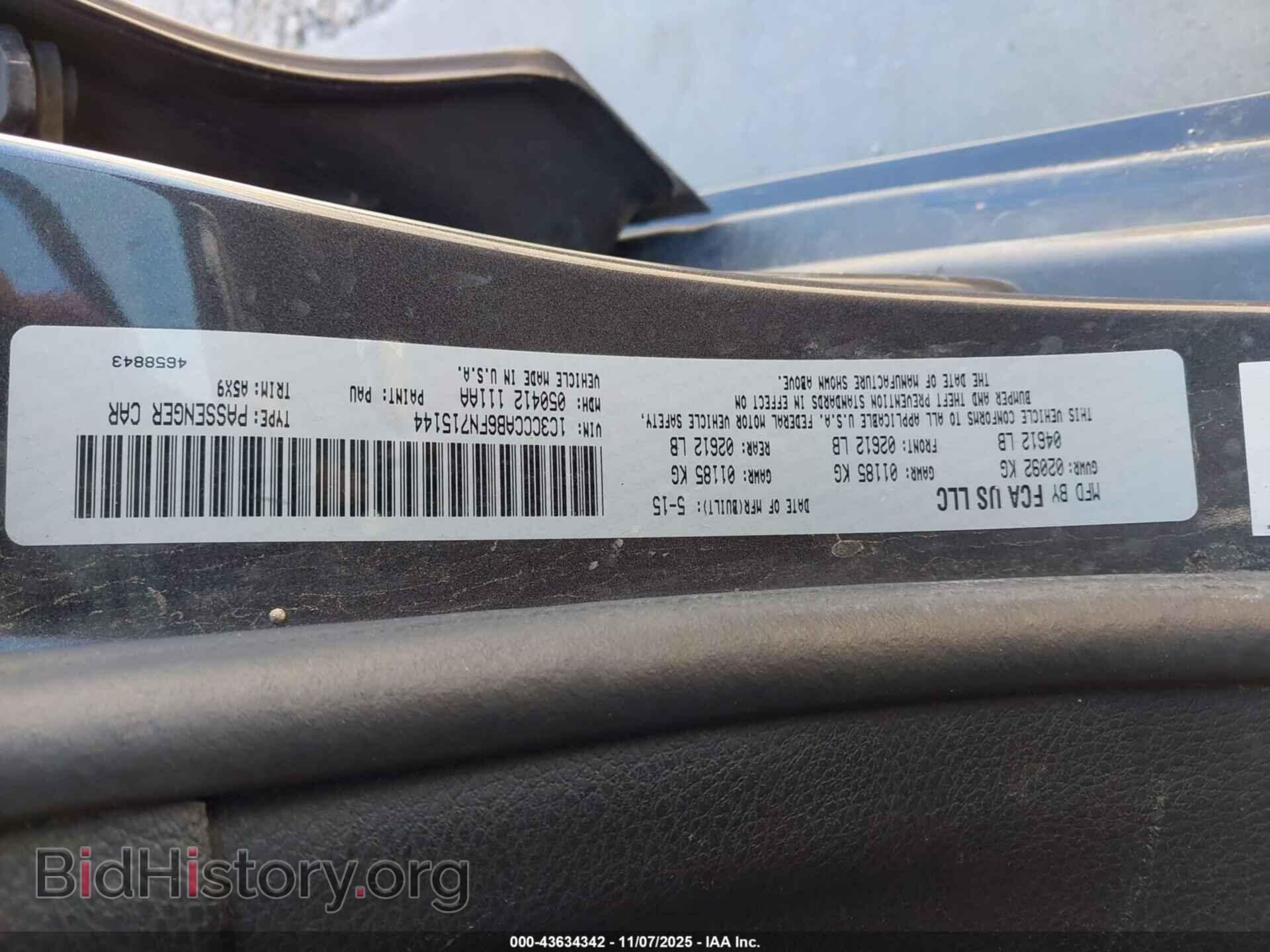 2015 CHRYSLER 200 - VIN: 1C3CCCAB6FN715144 - Фото 9
